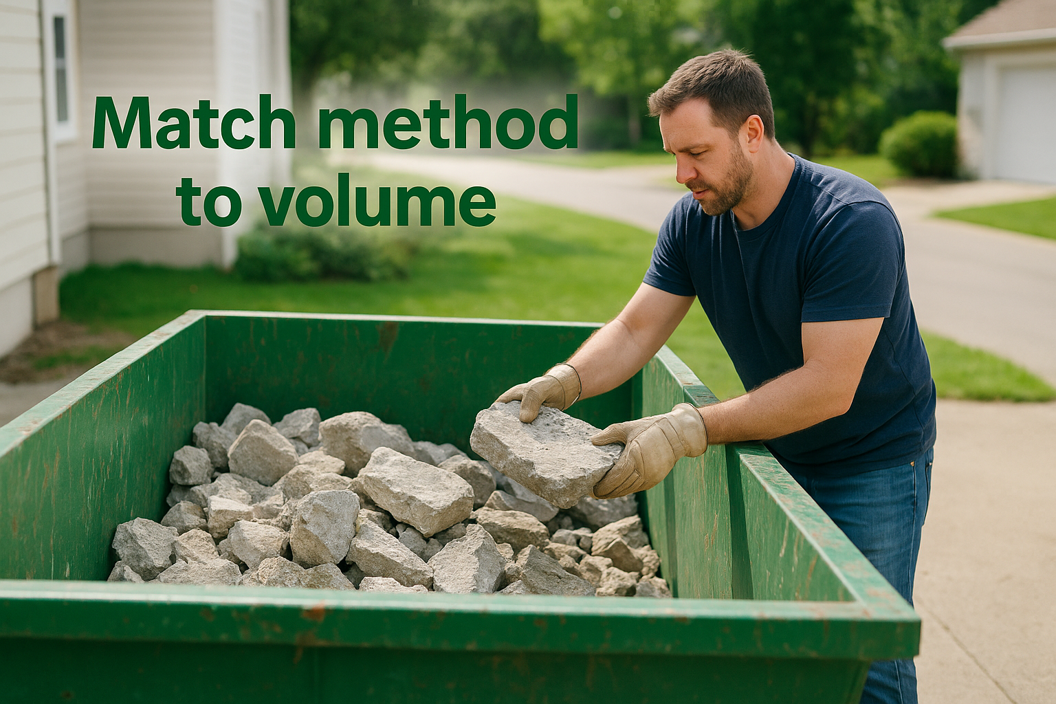 Match method to volume