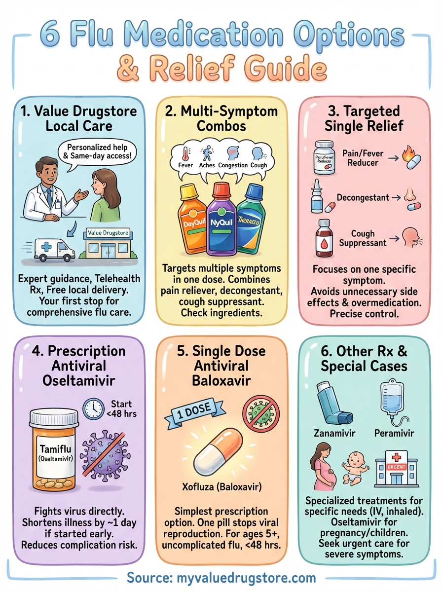 flu medication infographic