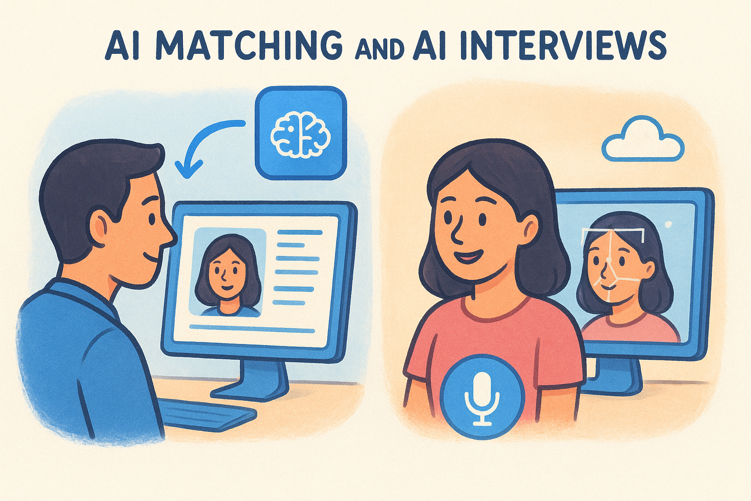 AI matching and AI interviews