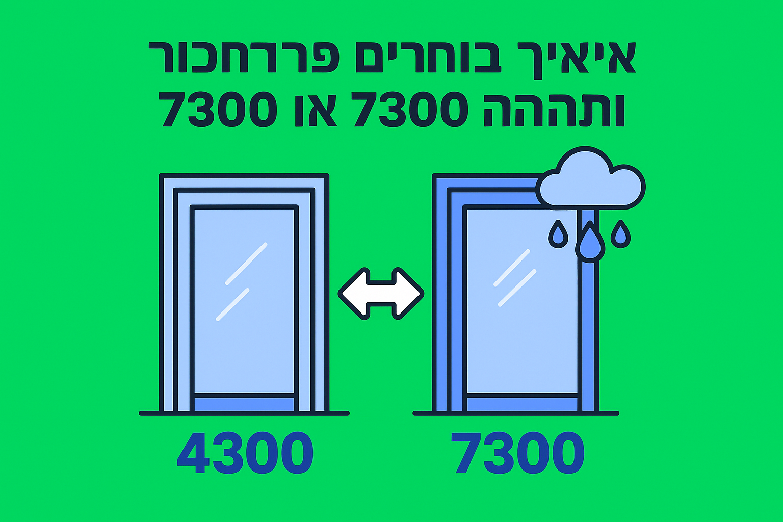 איך בוחרים פרופיל 4300 או 7300 ומה ההבדל