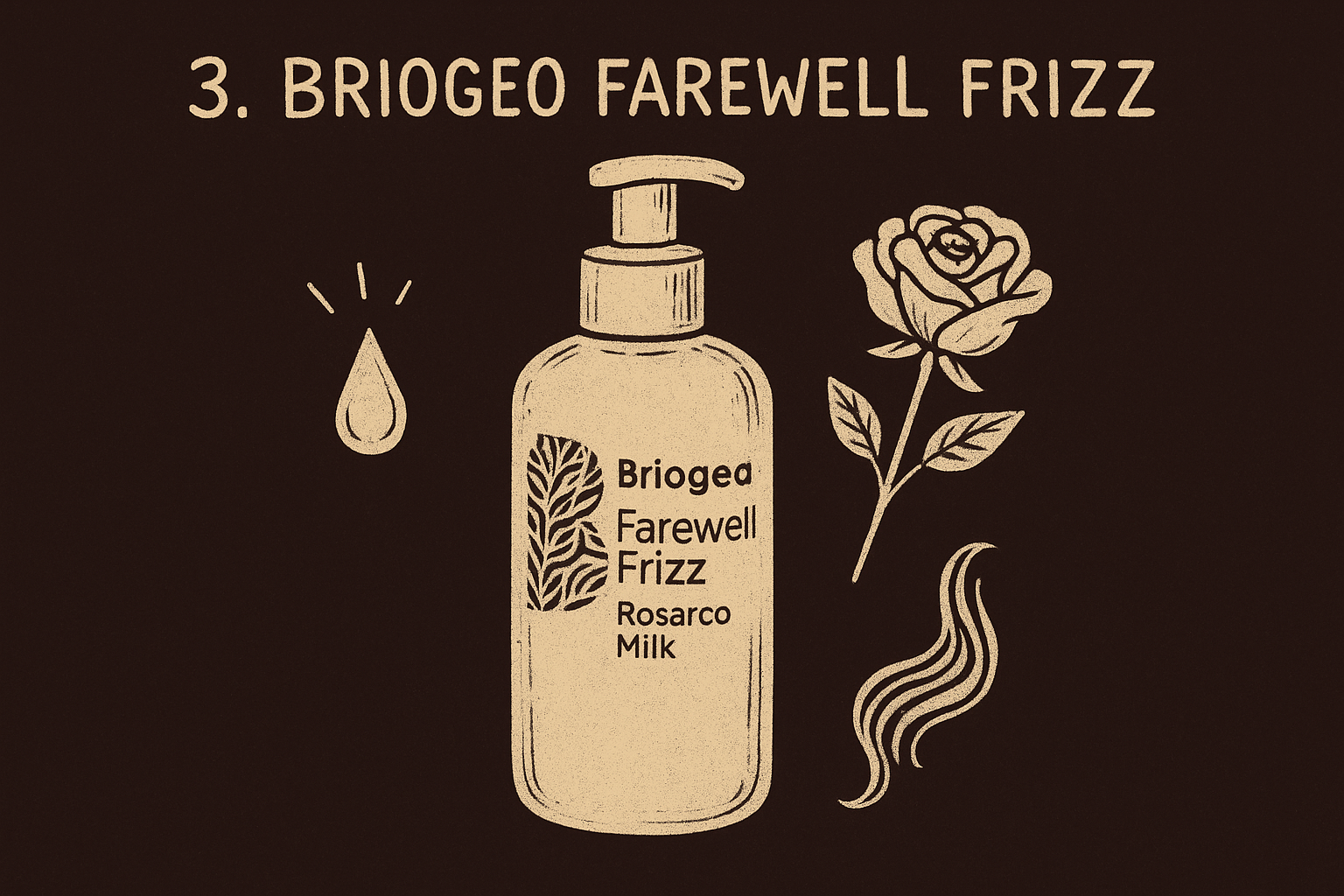 3. Briogeo Farewell Frizz Rosarco Milk