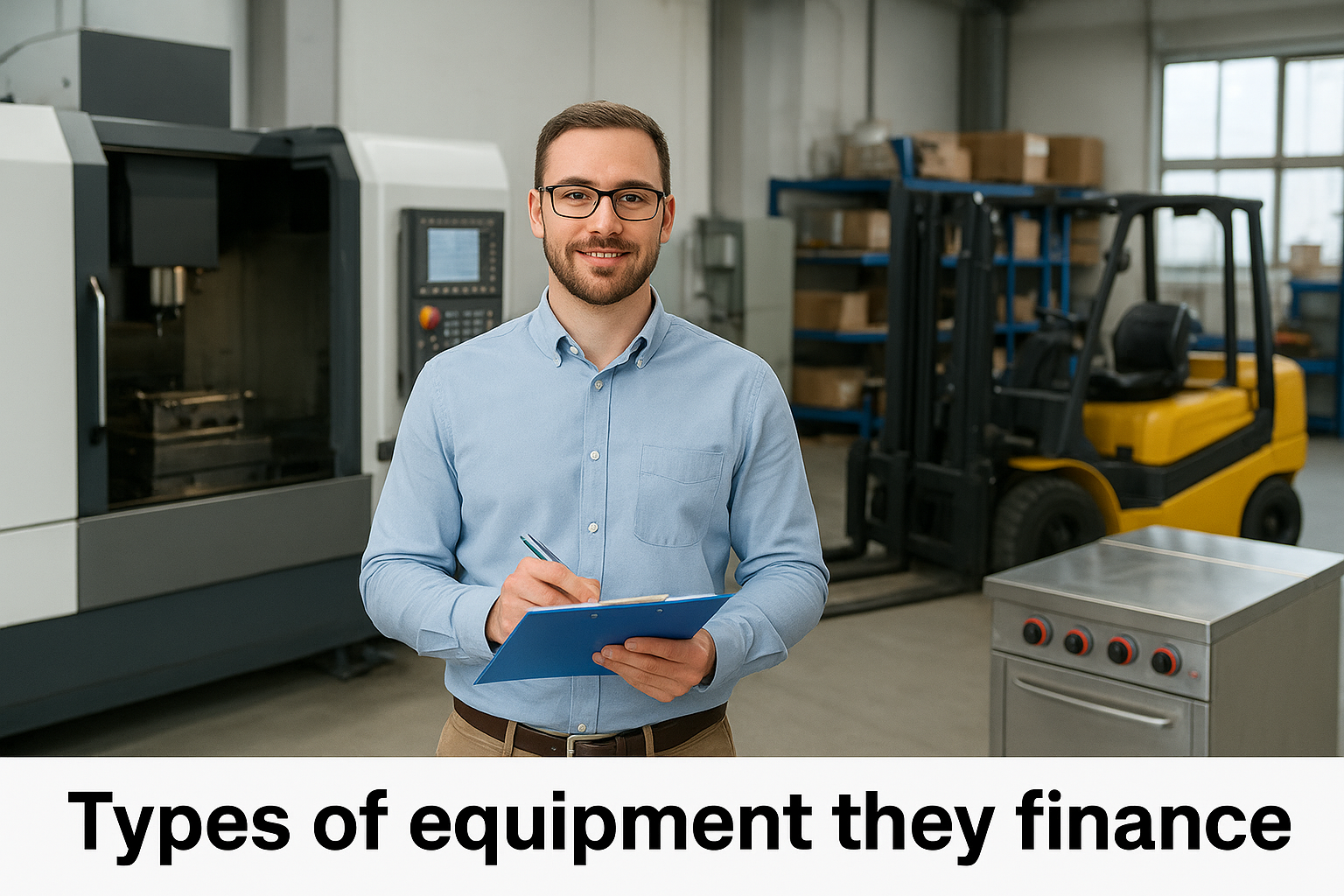 Types of equipment they finance