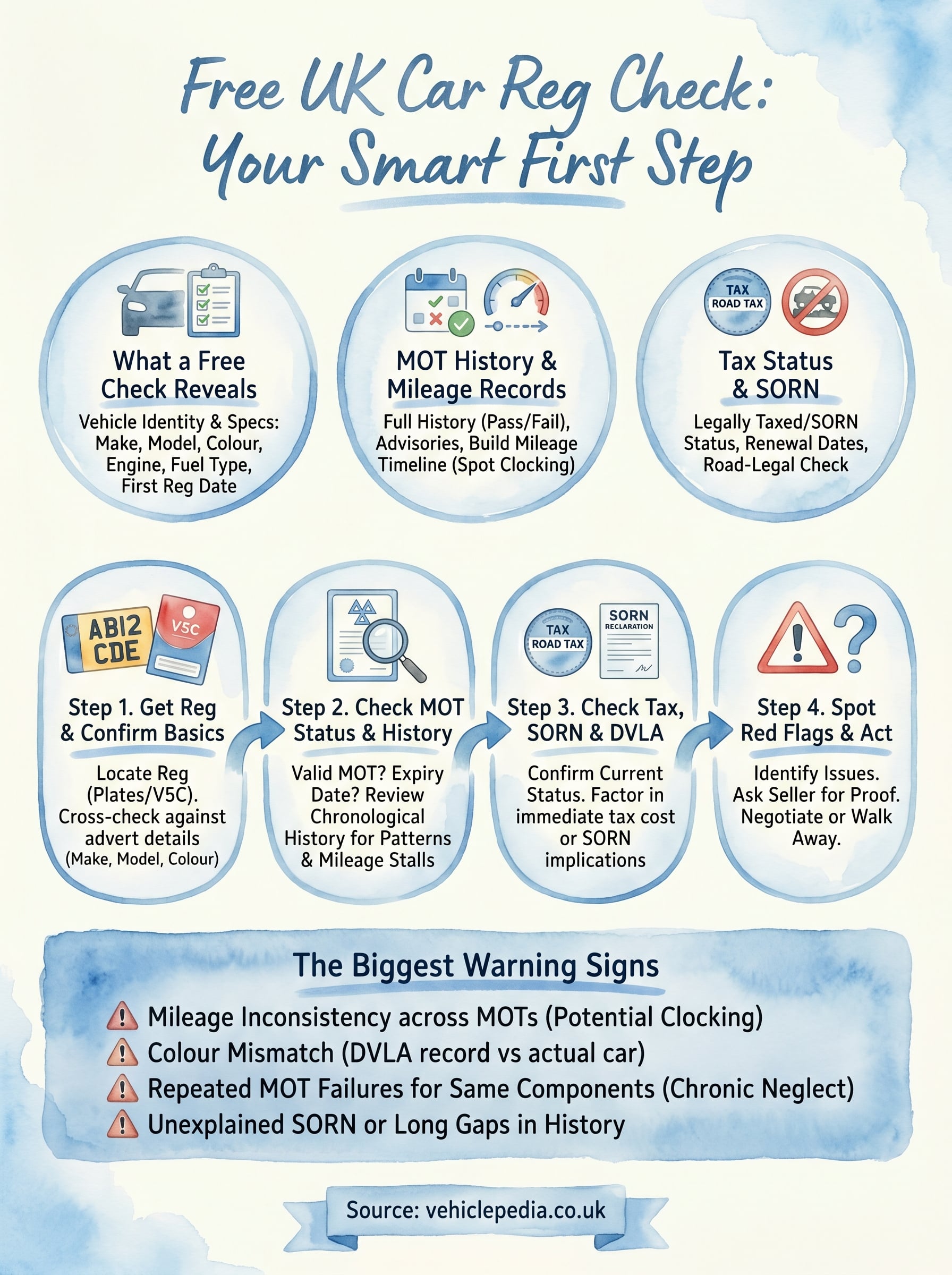 check car reg for free infographic