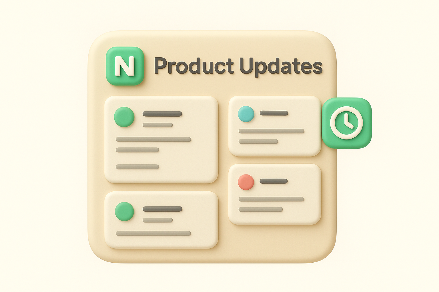 3. Notion product updates changelog template by Clous