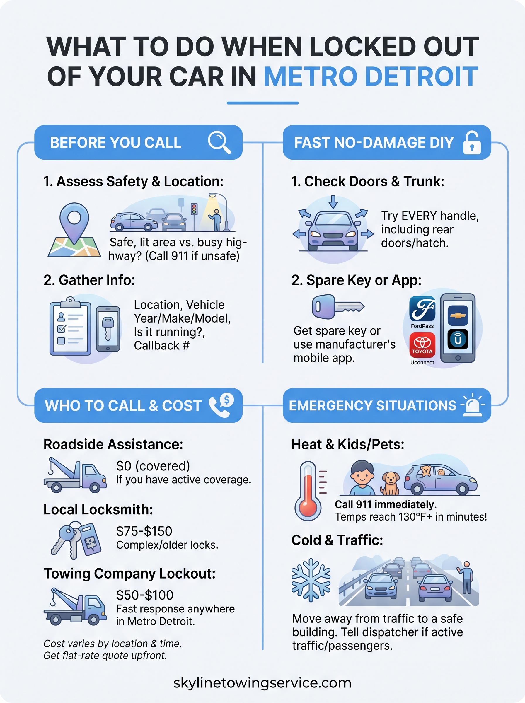 what to do when locked out of car infographic