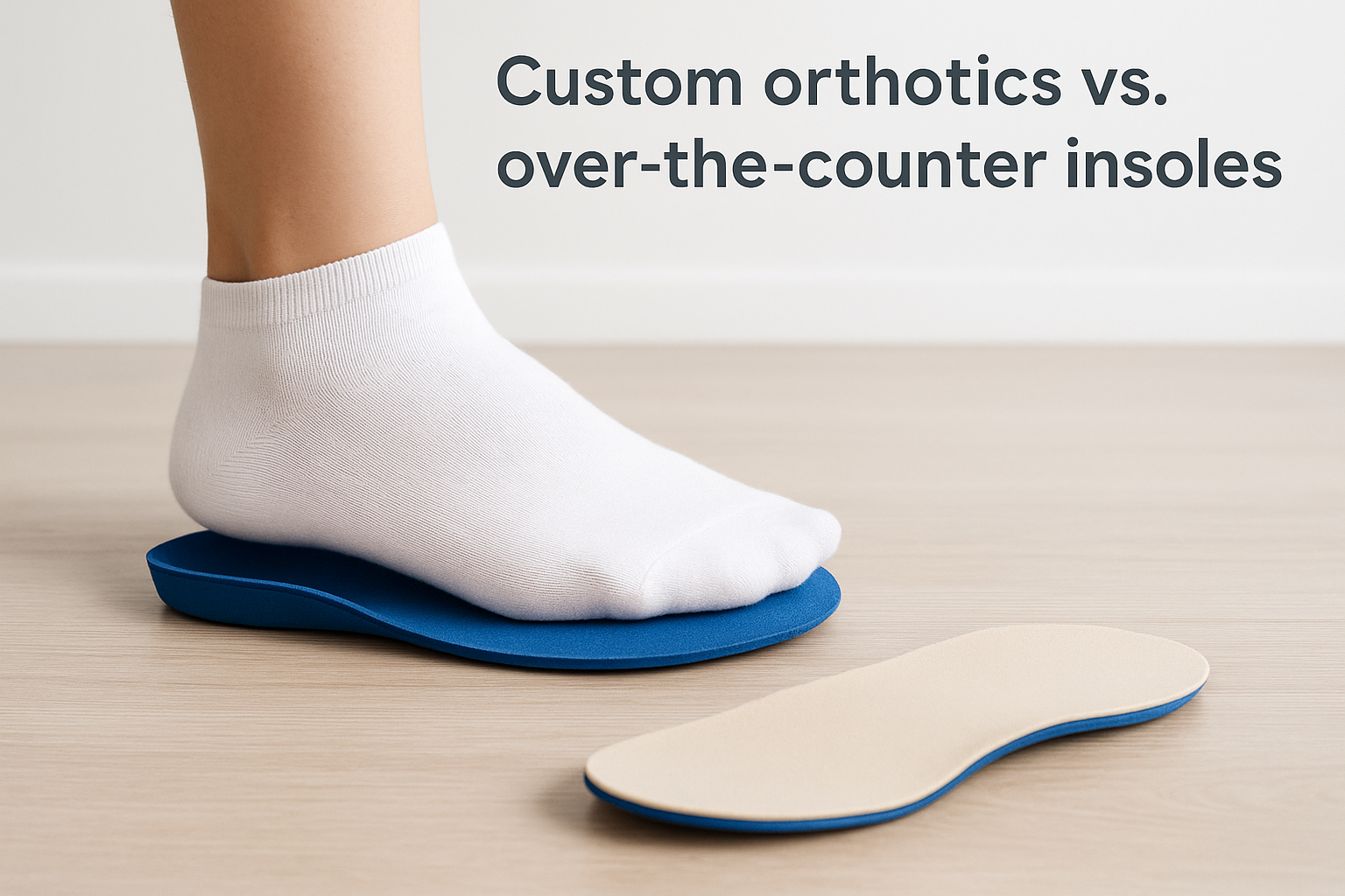 Custom orthotics vs. over-the-counter insoles