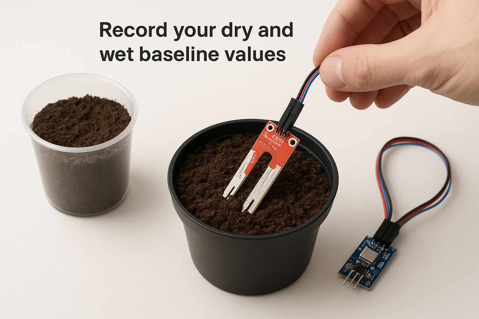 Record your dry and wet baseline values