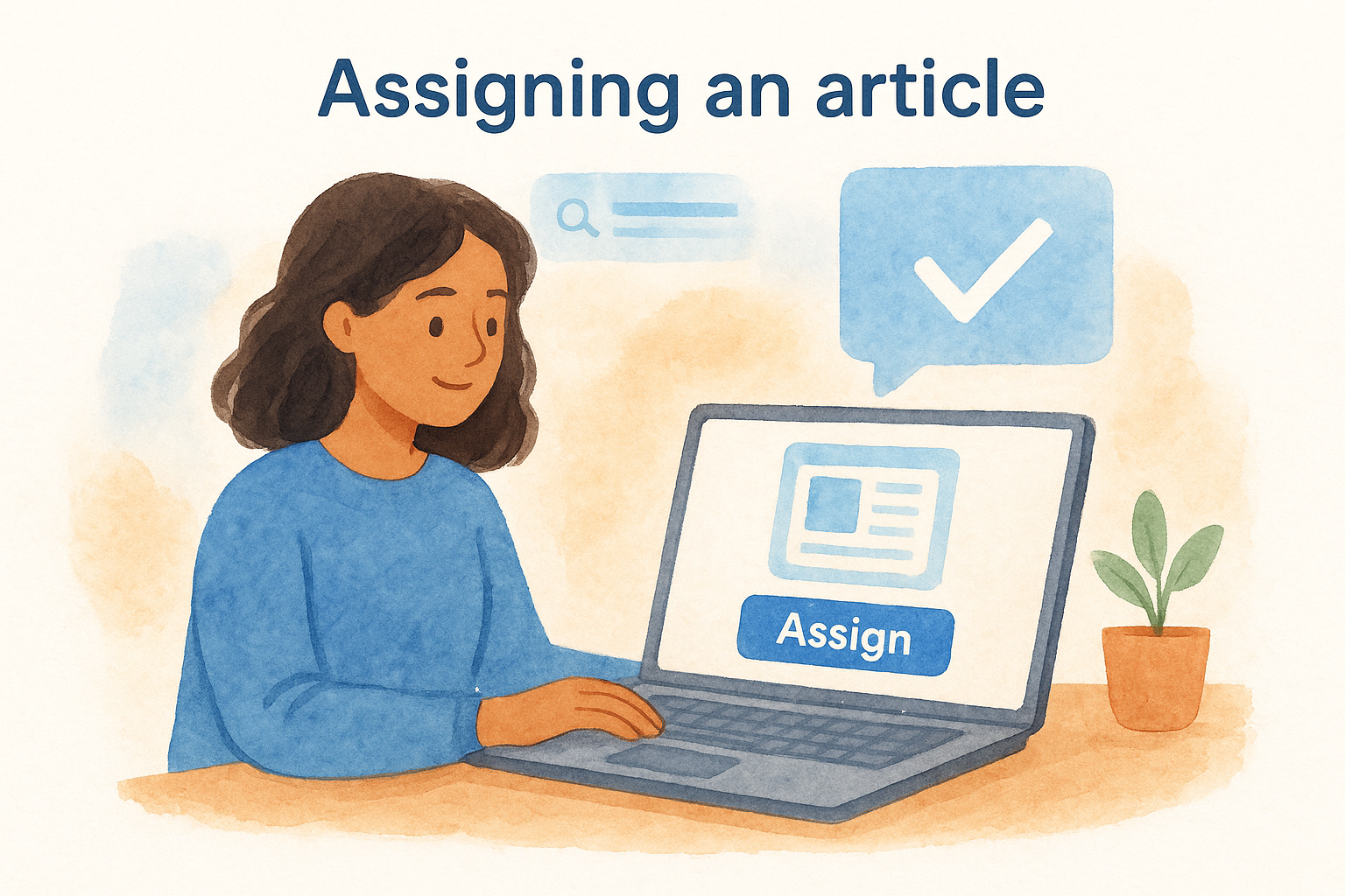Assigning an article
