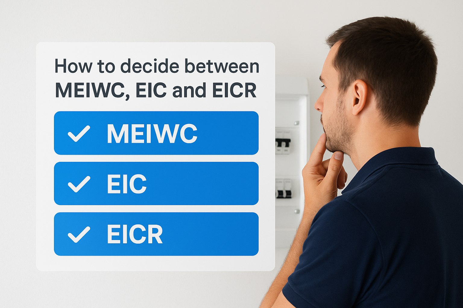 How to decide between MEIWC, EIC and EICR