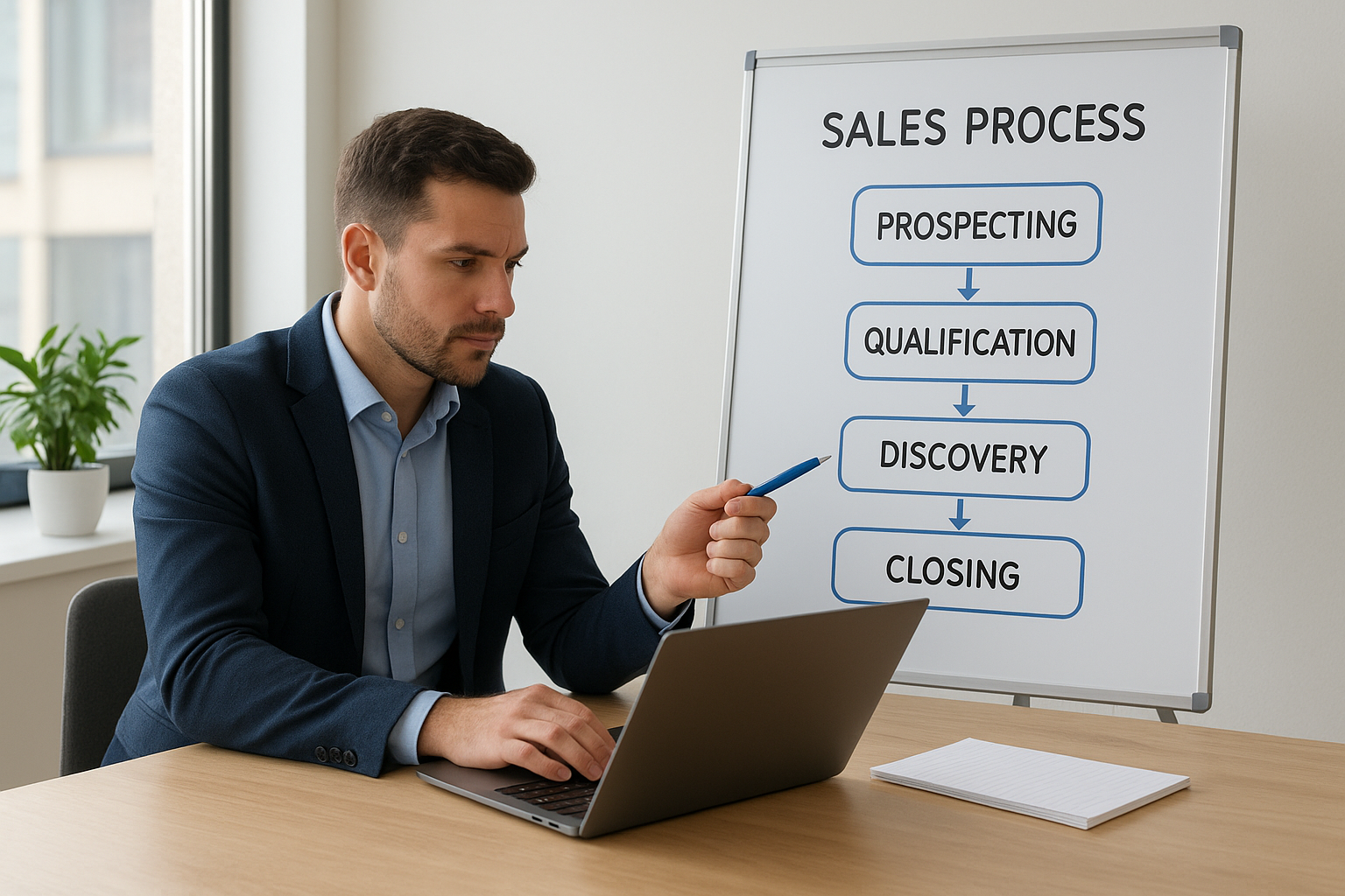 Where prospecting fits in the sales process