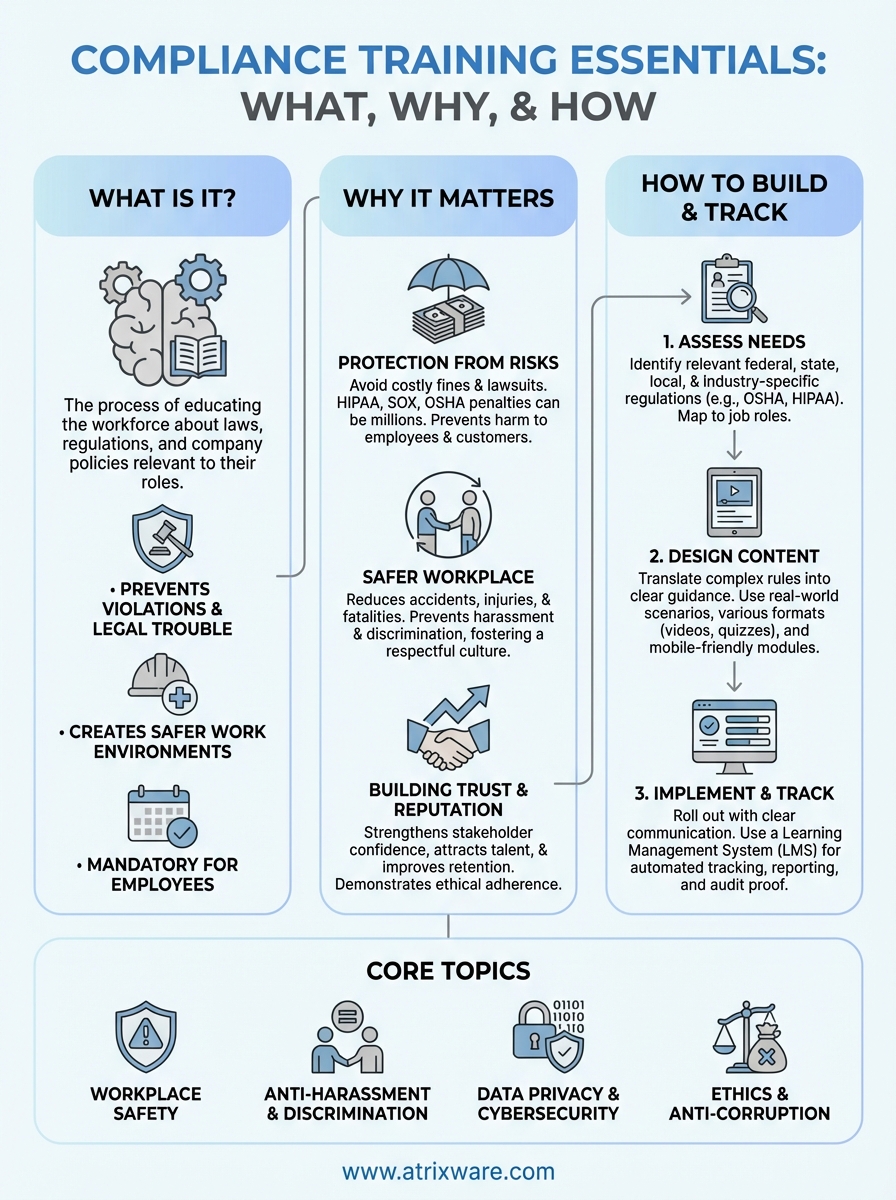 what is compliance training infographic
