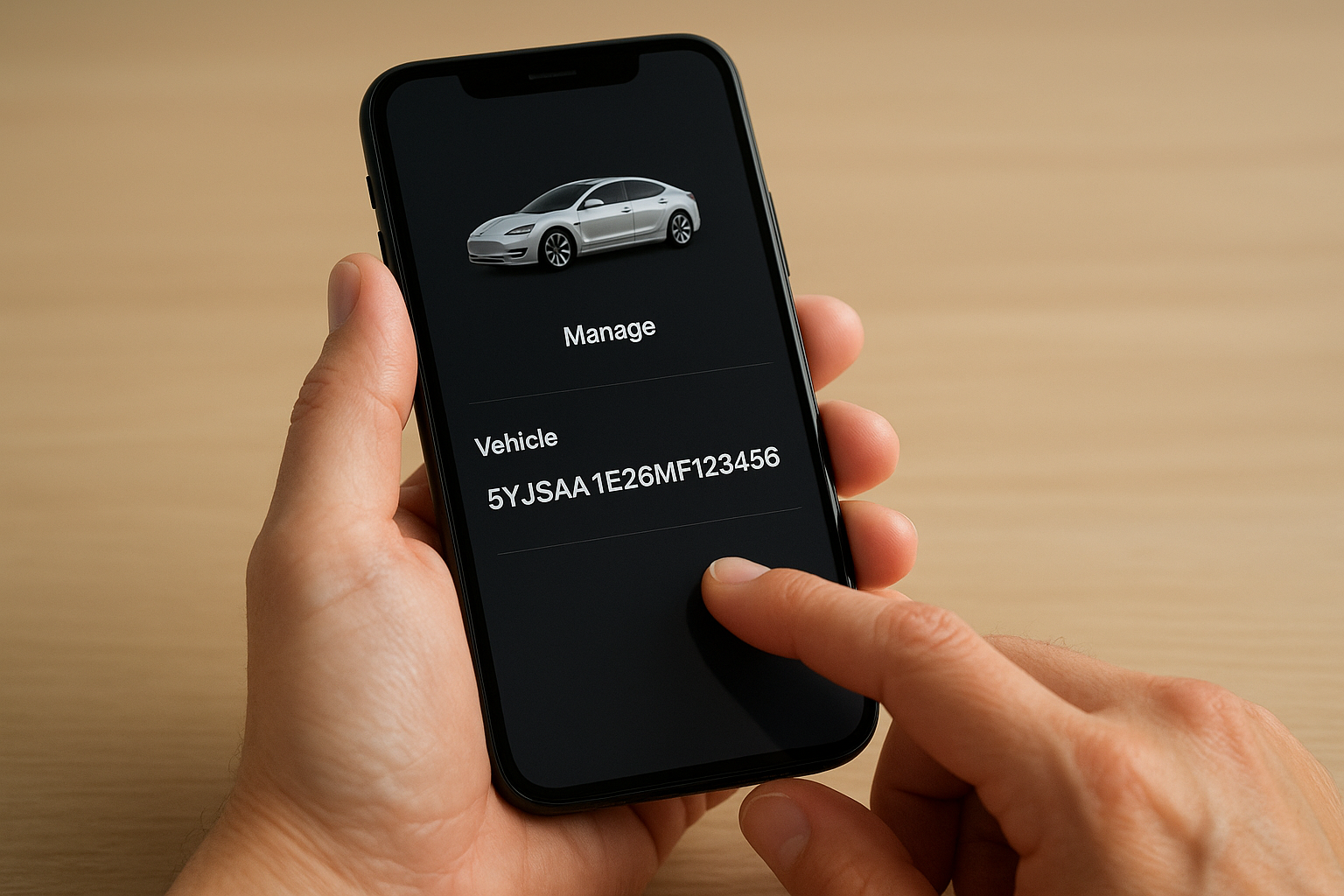 How to pull your VIN from the Tesla app