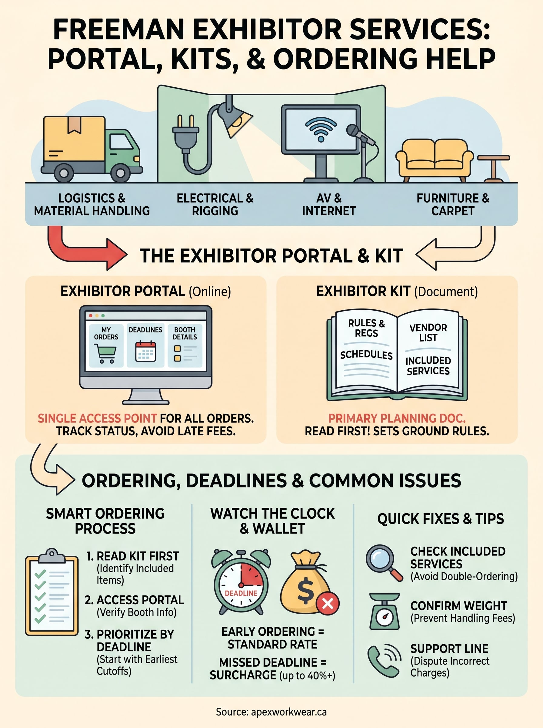 freeman exhibitor services infographic