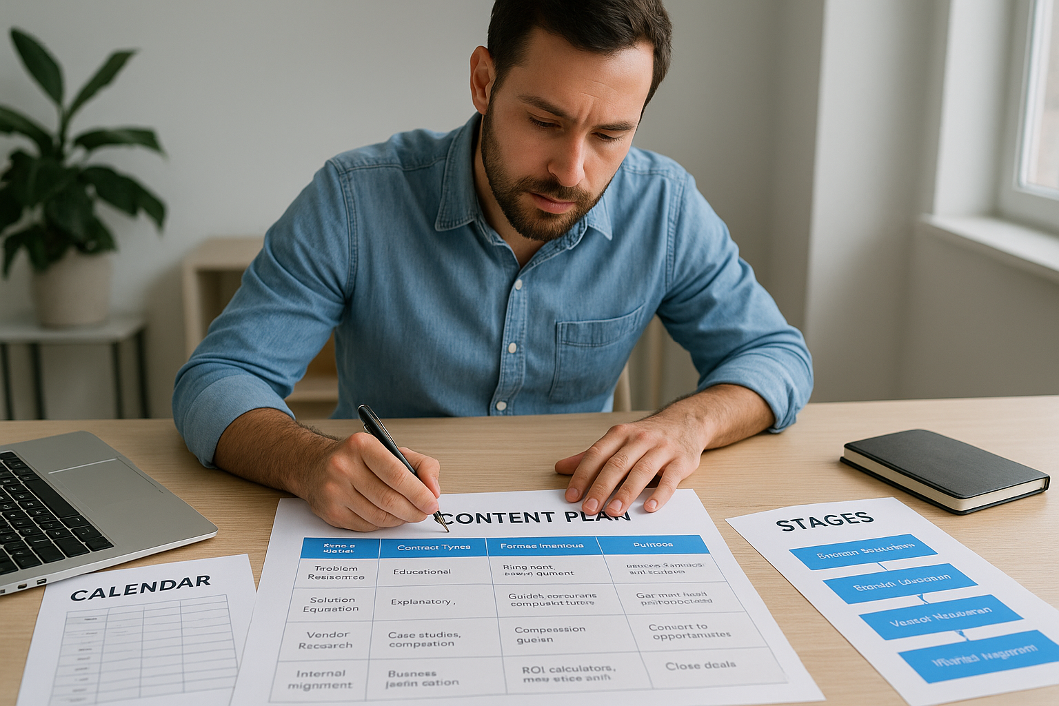 B2B Demand Generation Strategy: Steps, Templates, Examples Map content types to buyer stages