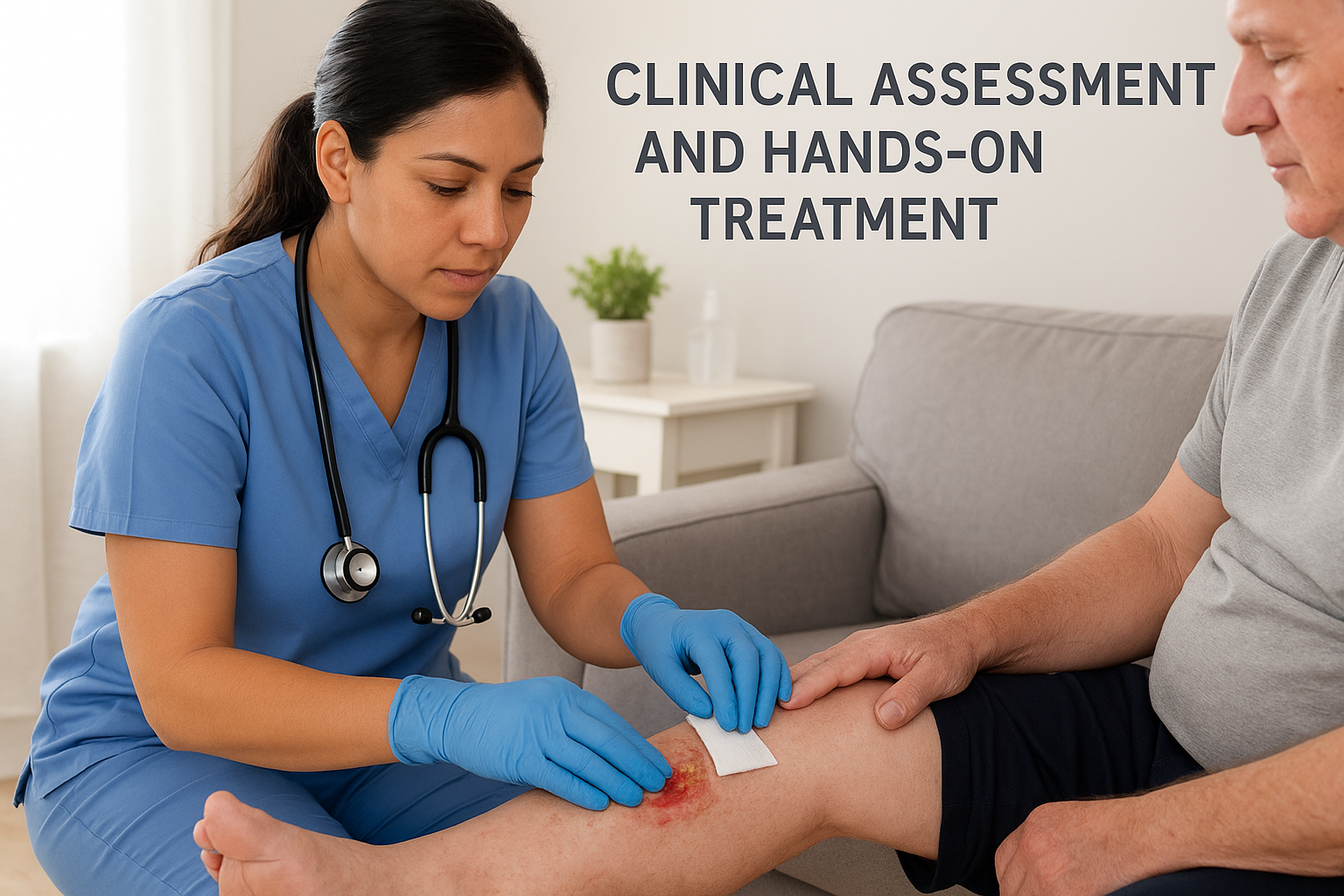 Clinical assessment and hands-on treatment