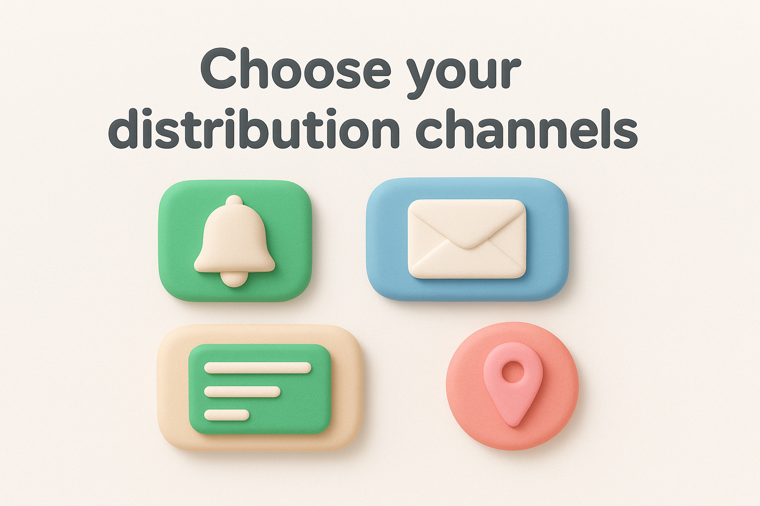 Choose your distribution channels