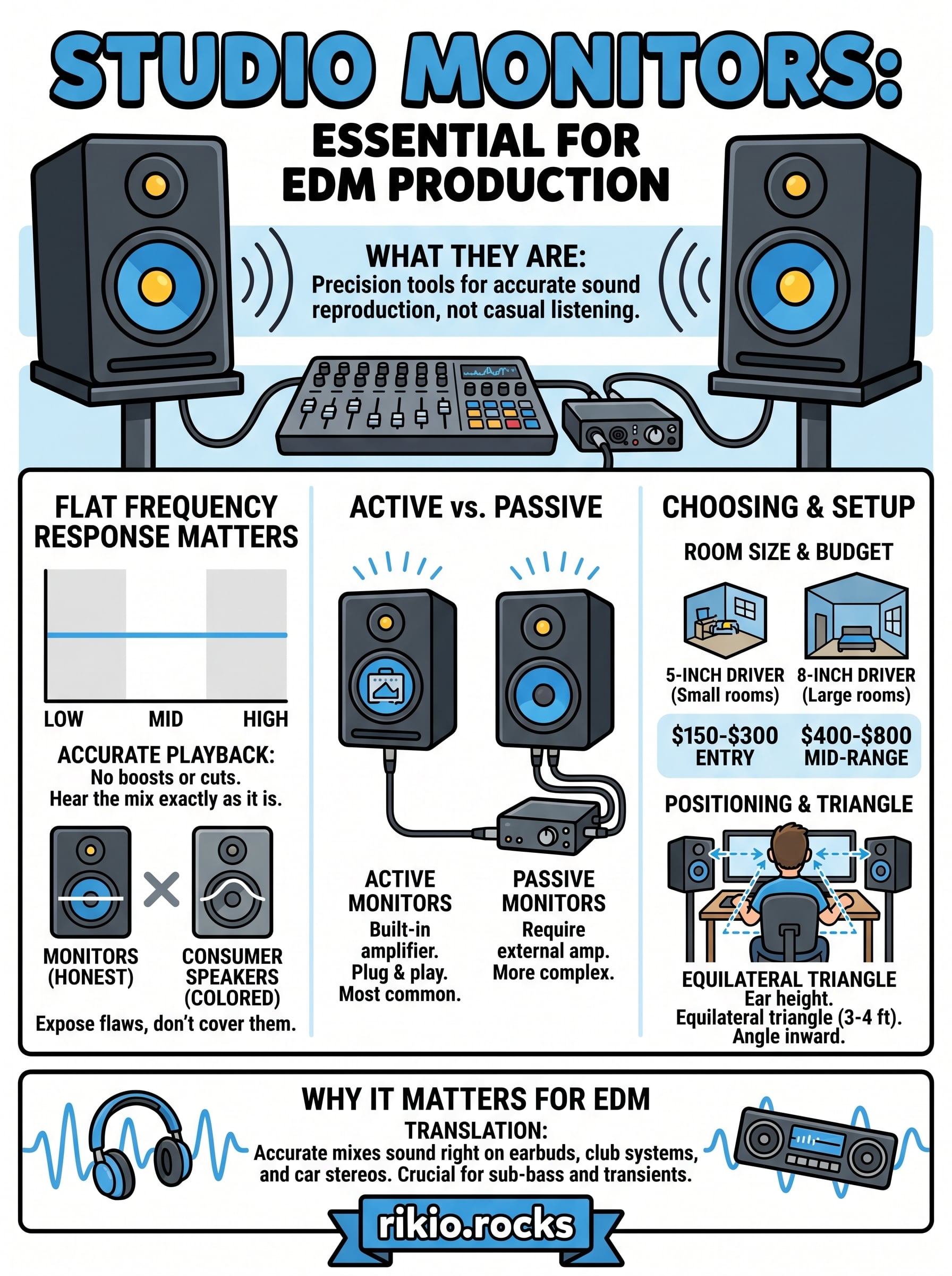 what are studio monitors infographic