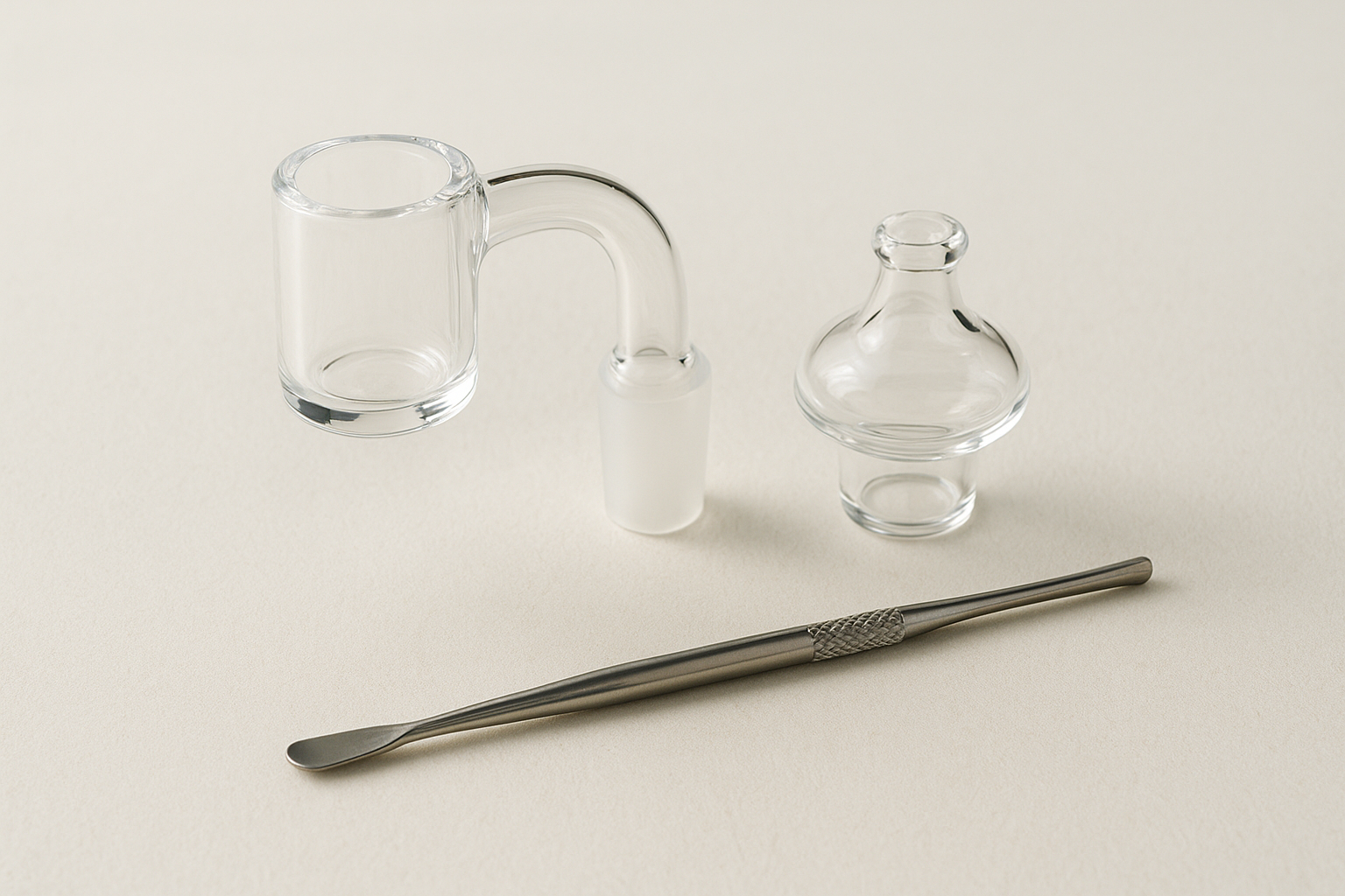 4. Quartz banger, carb cap, and dab tool