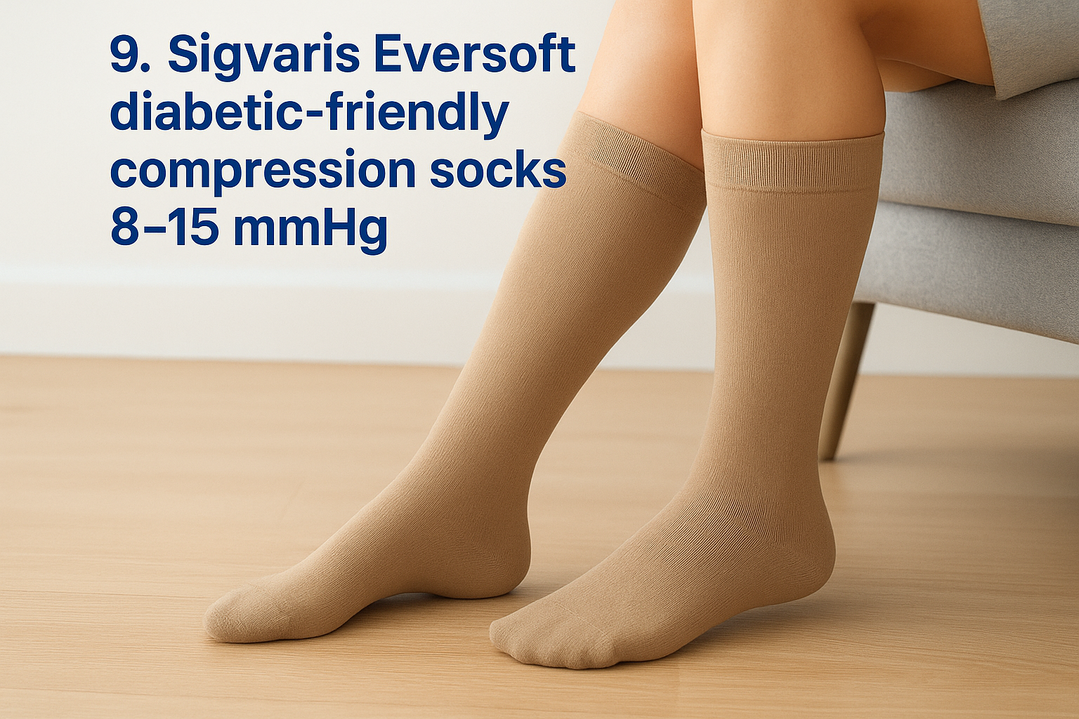 9. Sigvaris Eversoft diabetic-friendly compression socks 8–15 mmHg