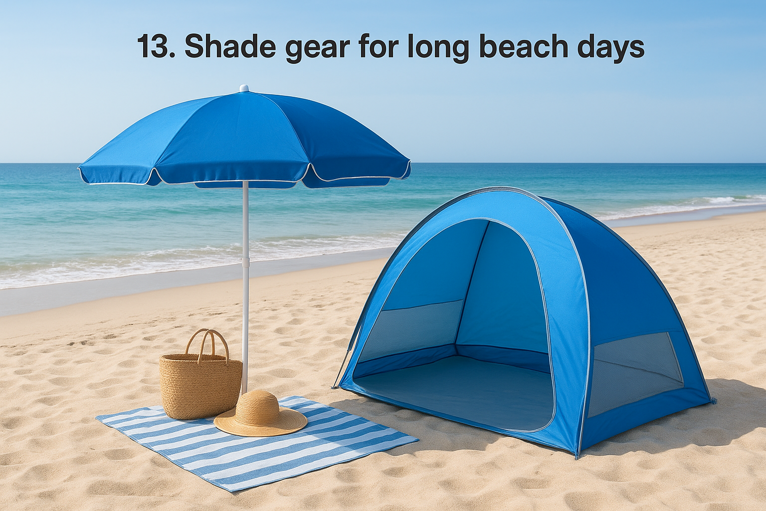 13. Shade gear for long beach days