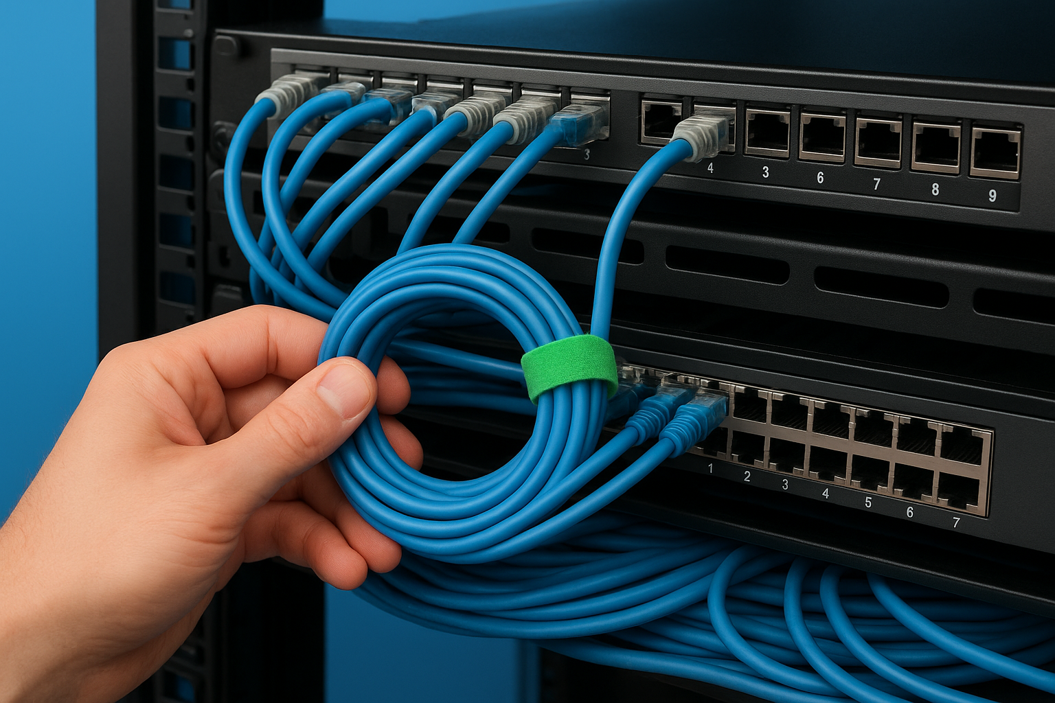 4. Use the right cable lengths and manage slack cleanly
