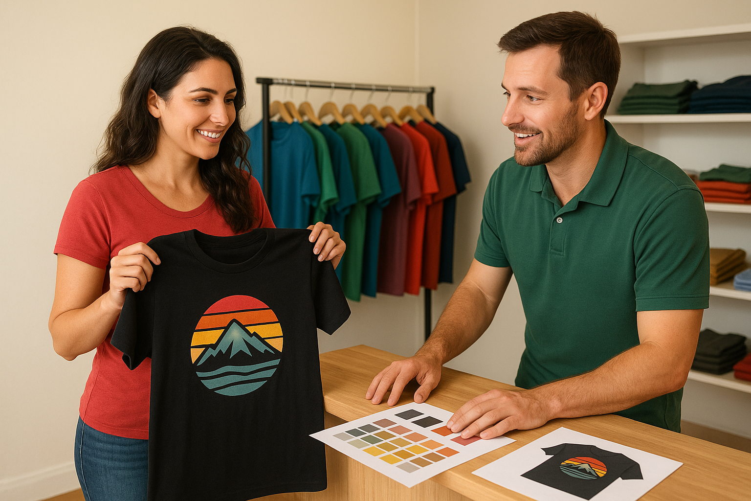 Choose your garments and printing method