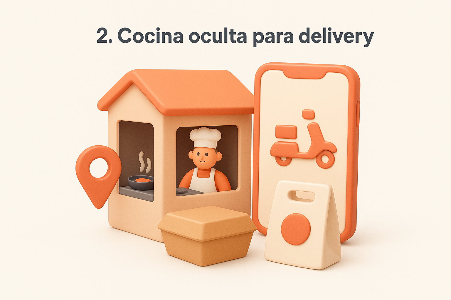2. Cocina oculta para delivery