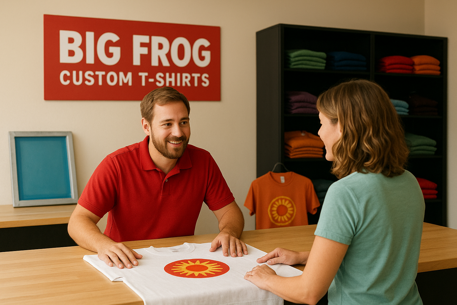 Big Frog custom t-shirt prices and value