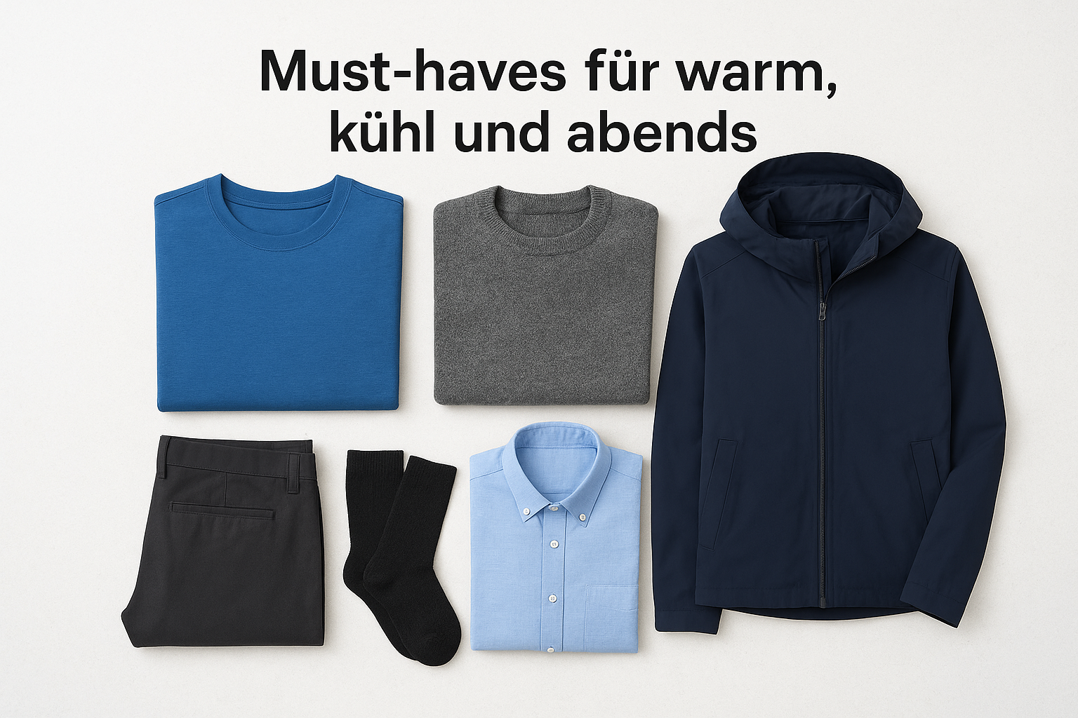 Must-haves für warm, kühl und abends