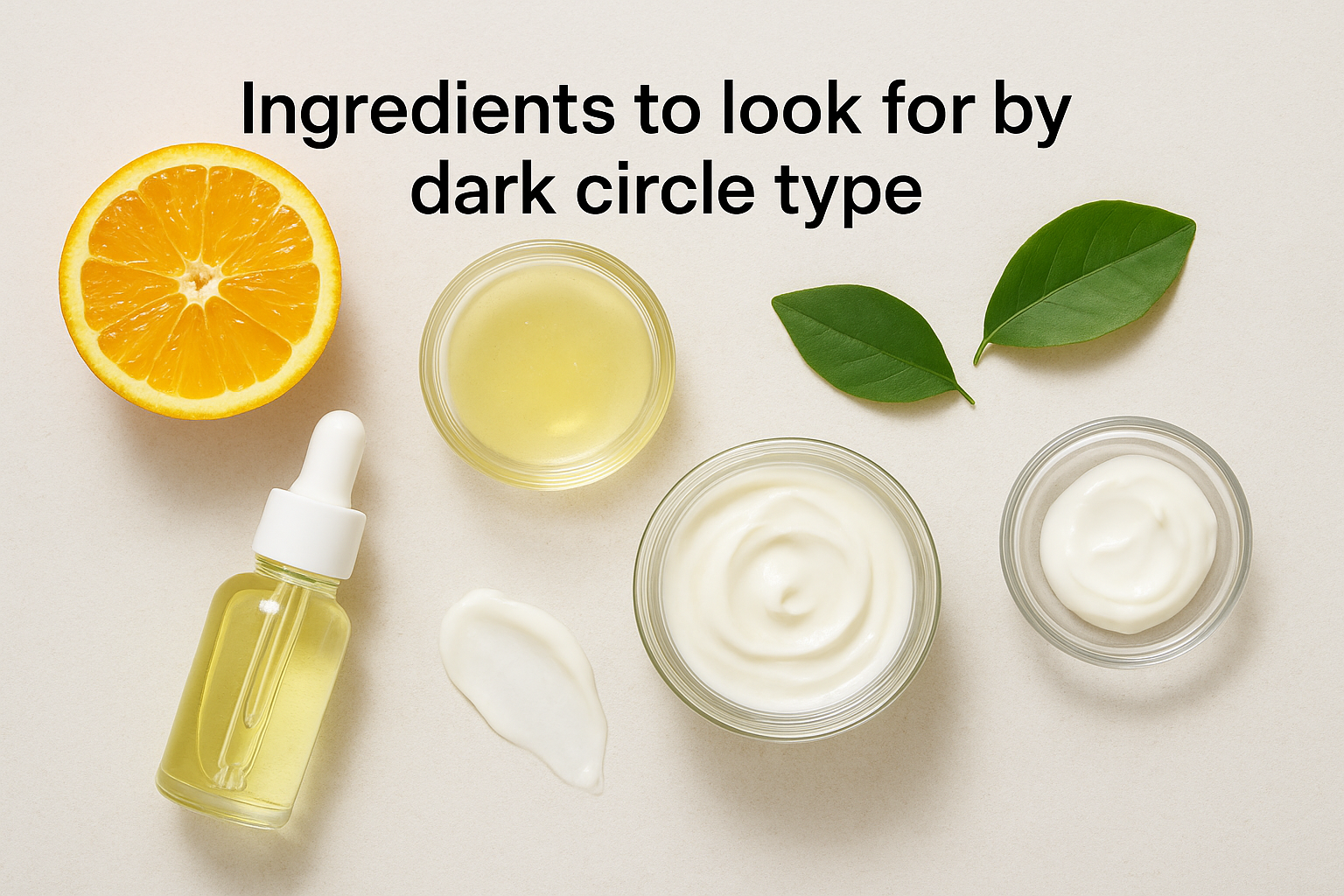 Ingredients to look for by dark circle type