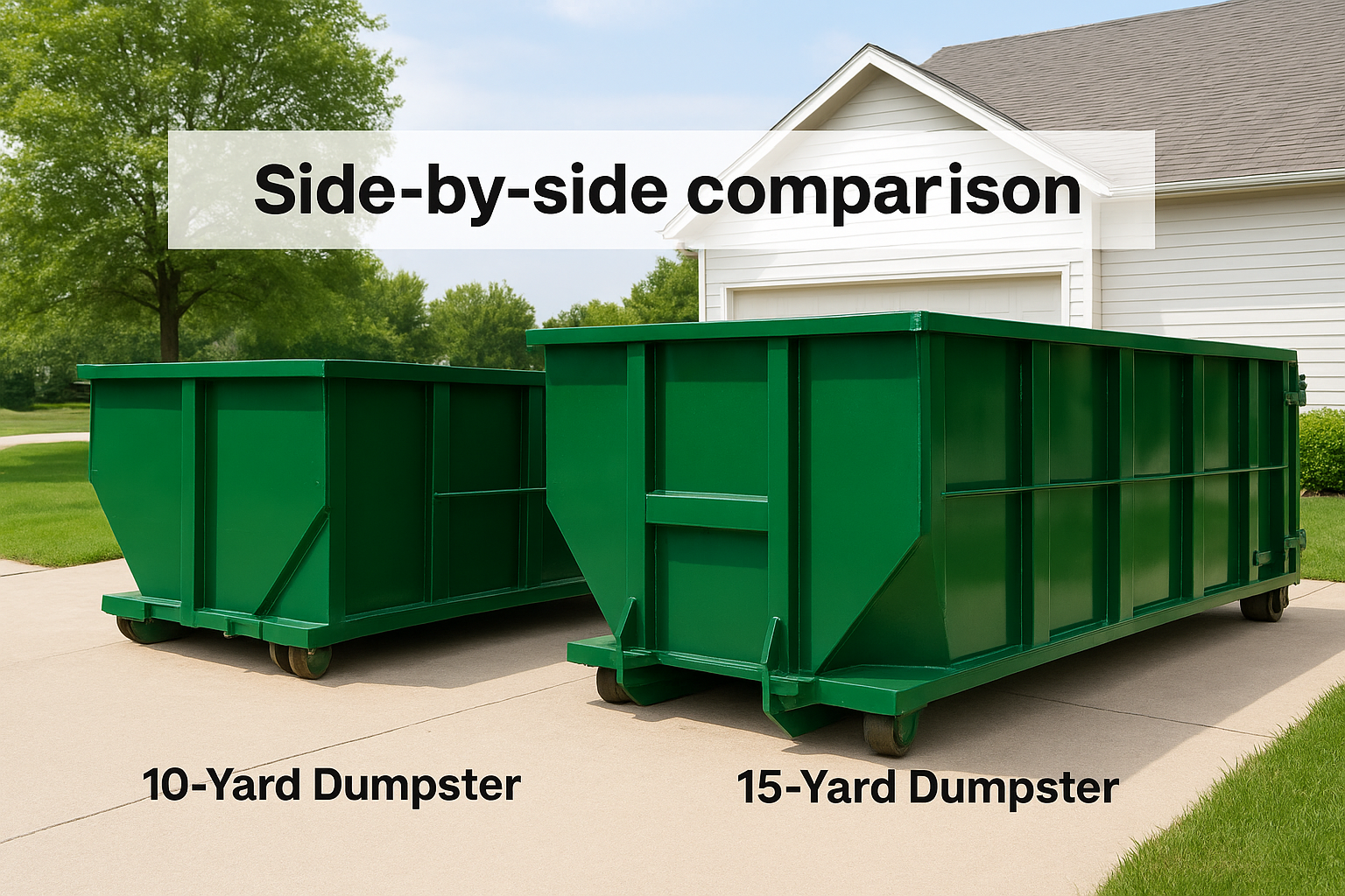 Side-by-side comparison
