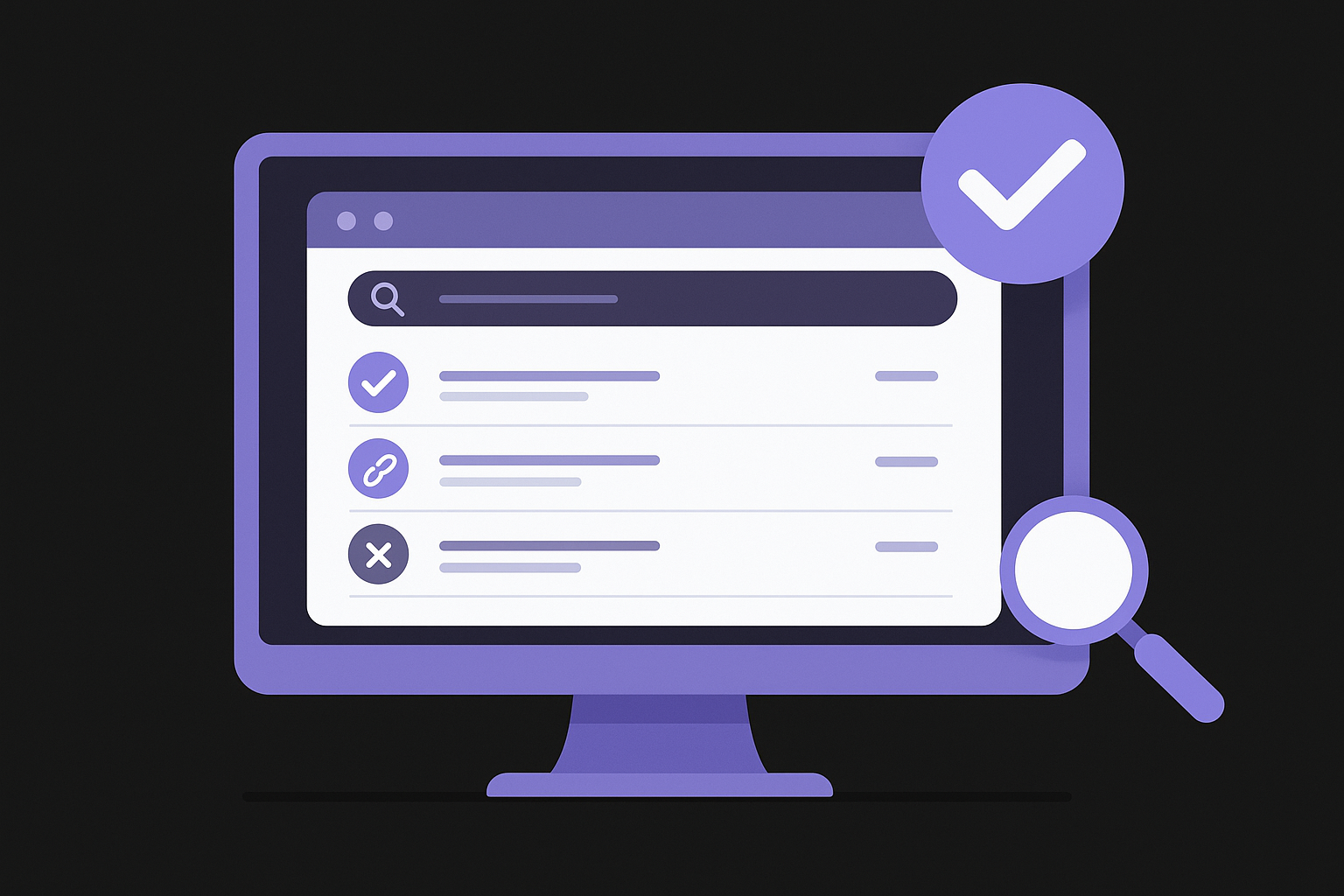 Check the Monitor tab for link status