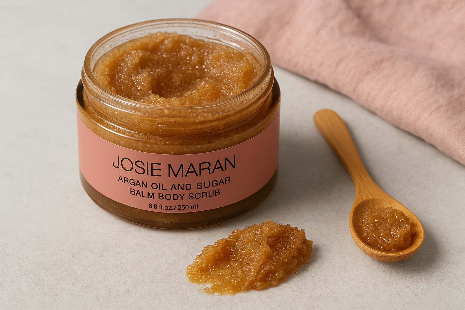 1. Josie Maran argan oil and sugar balm body scrub