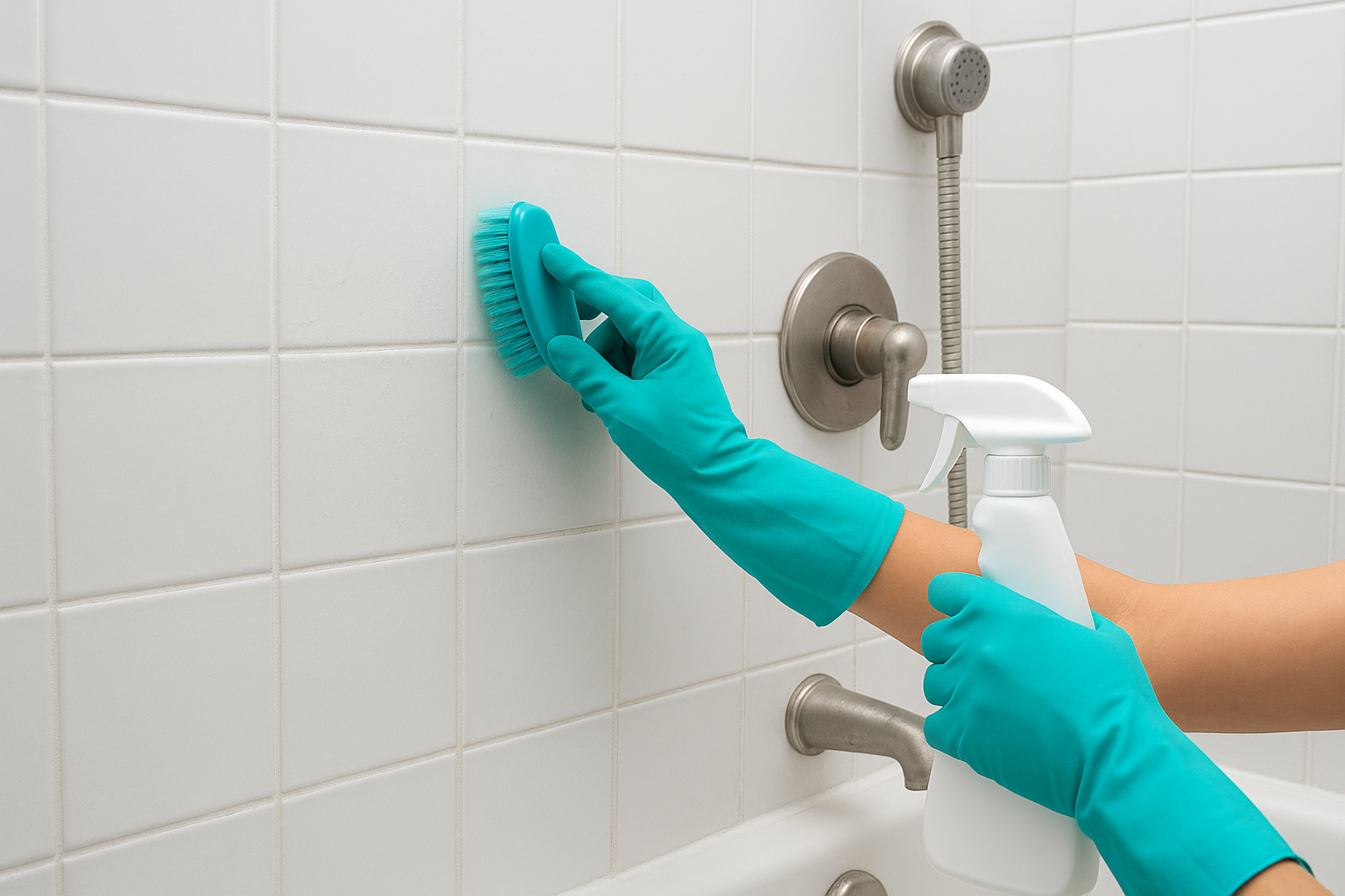 Tile, grout, and hard-to-reach areas