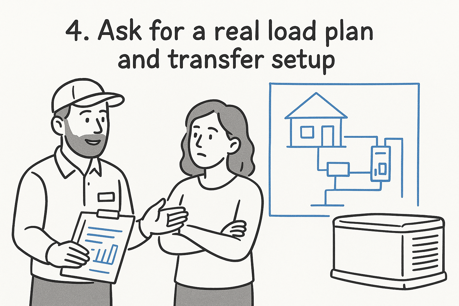 4. Ask for a real load plan and transfer setup