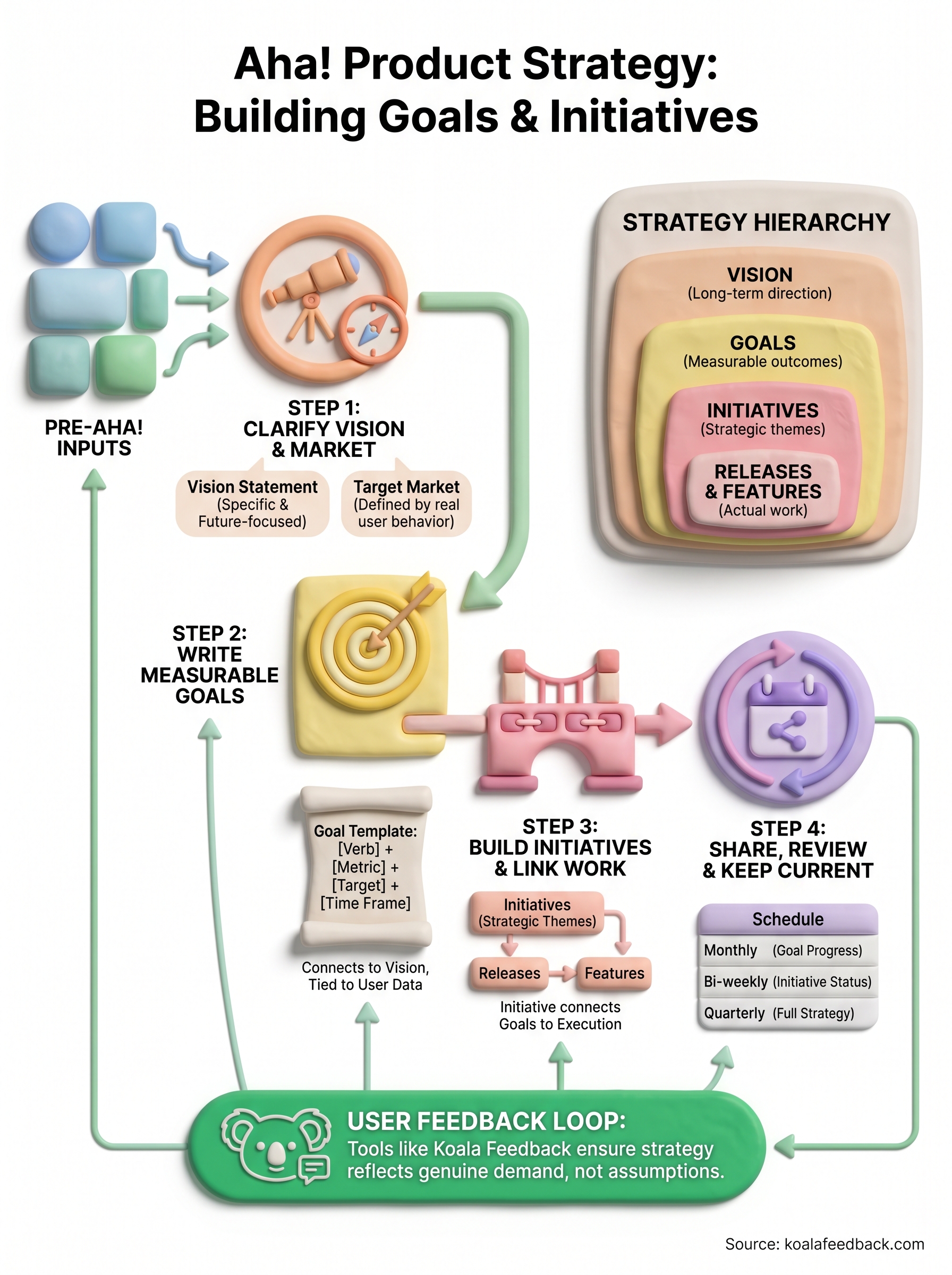 aha product strategy infographic