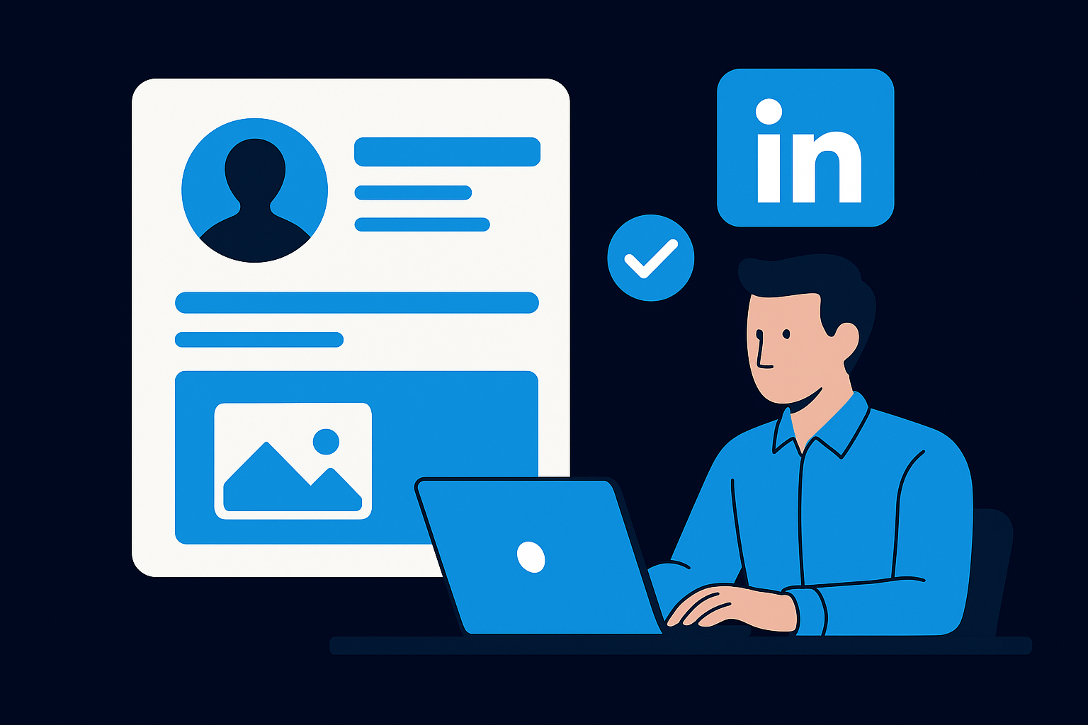 Optimize your LinkedIn profile as the anchor