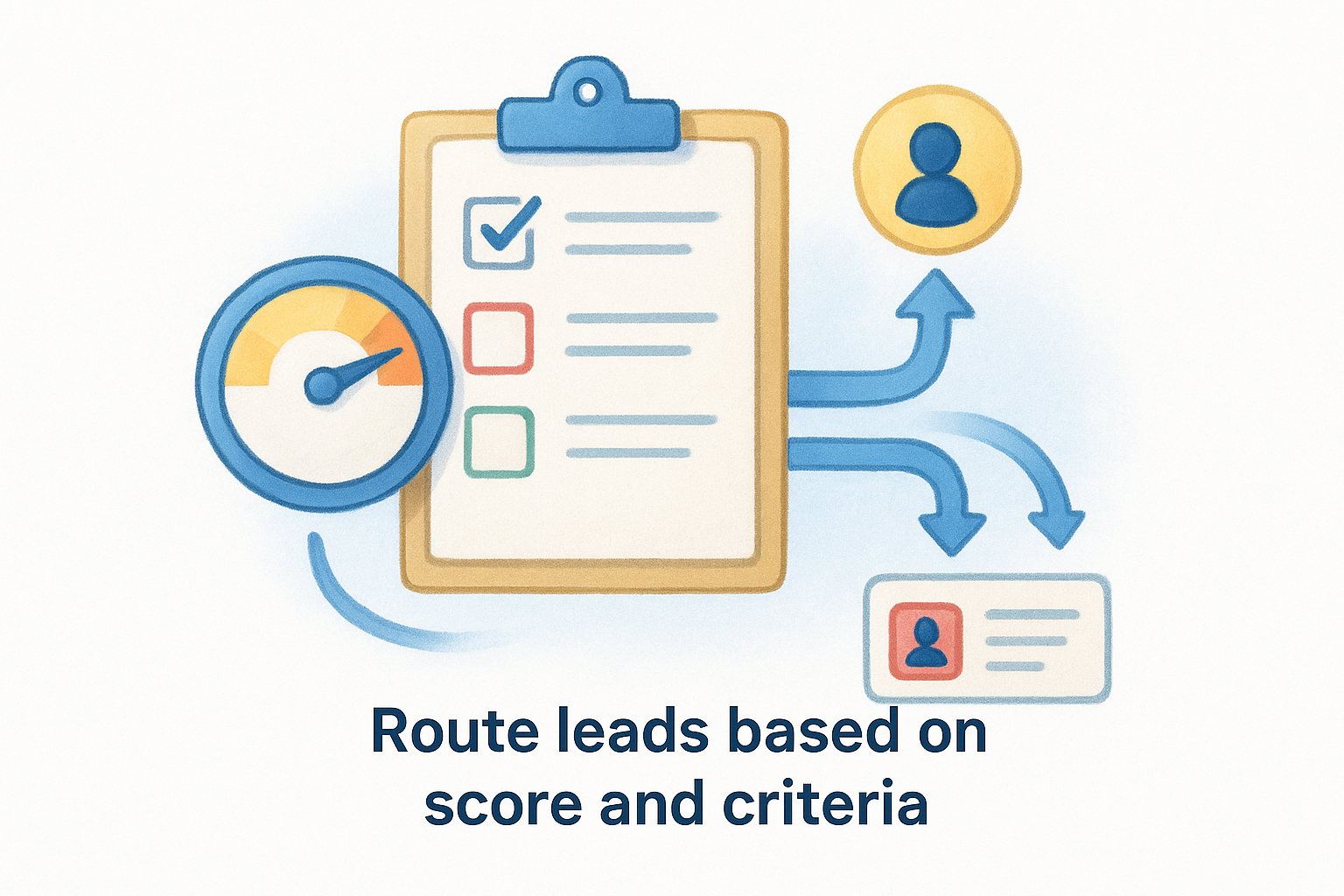 Route leads based on score and criteria