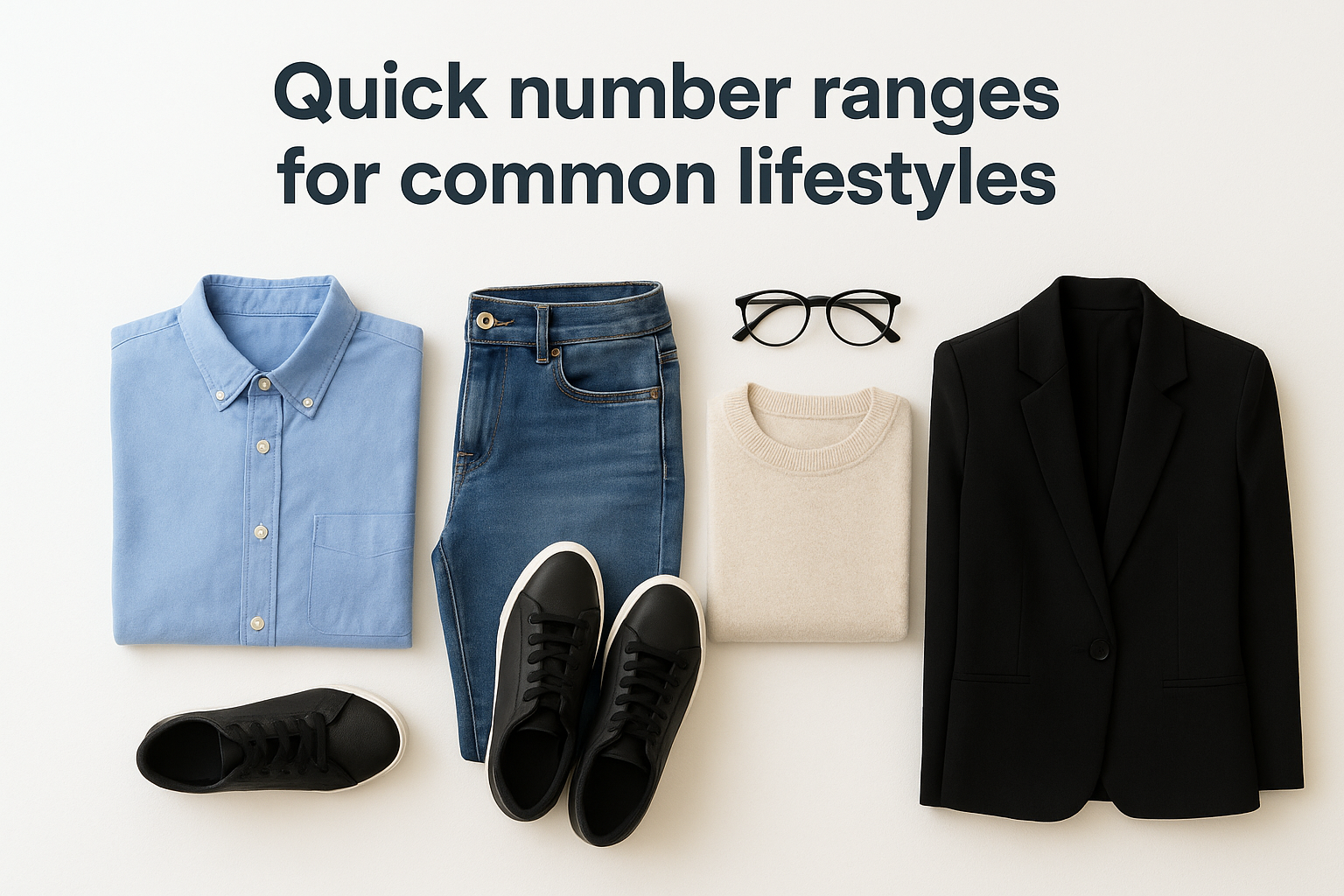 Quick number ranges for common lifestyles