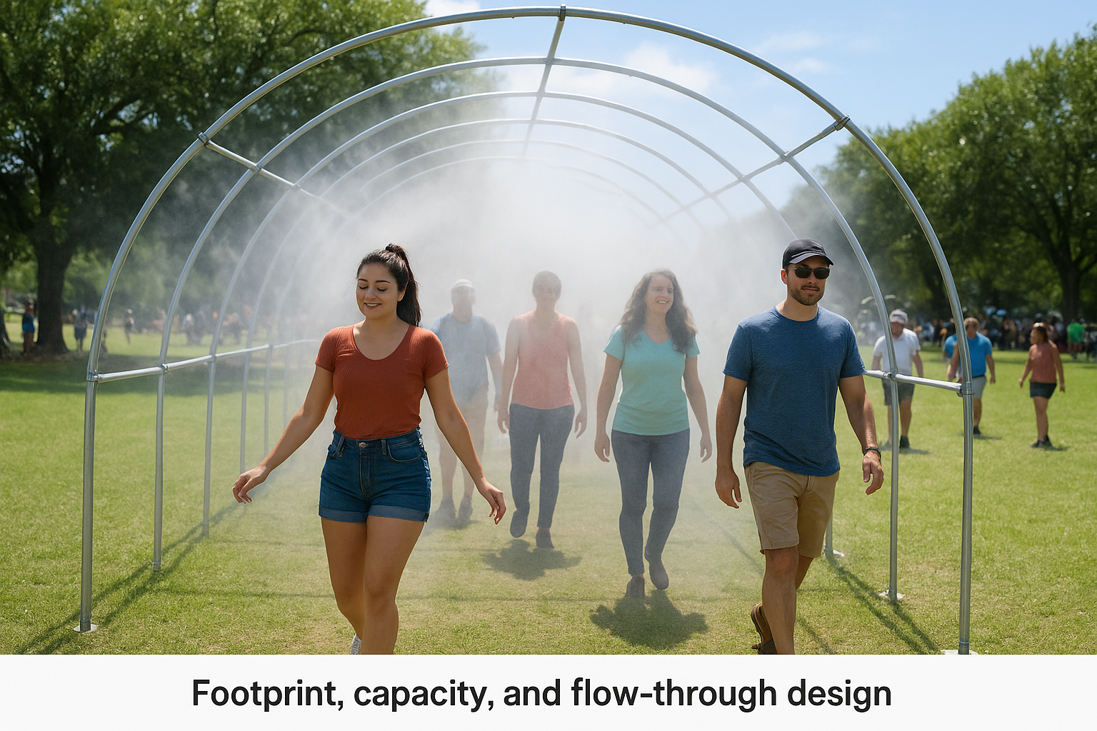 Footprint, capacity, and flow-through design