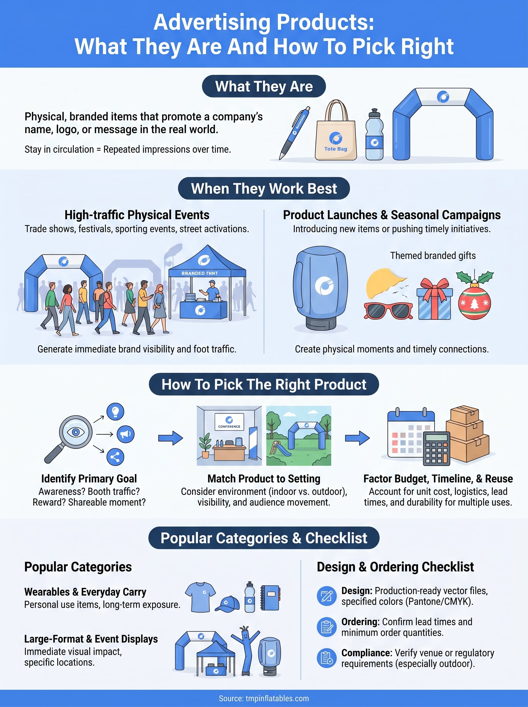 advertising products infographic