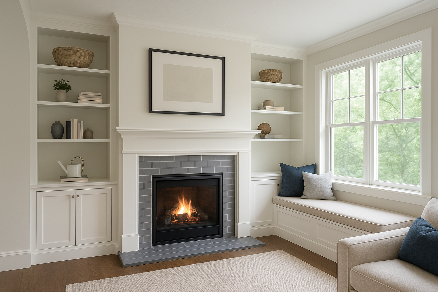 4. Build around windows with shelving or a window seat