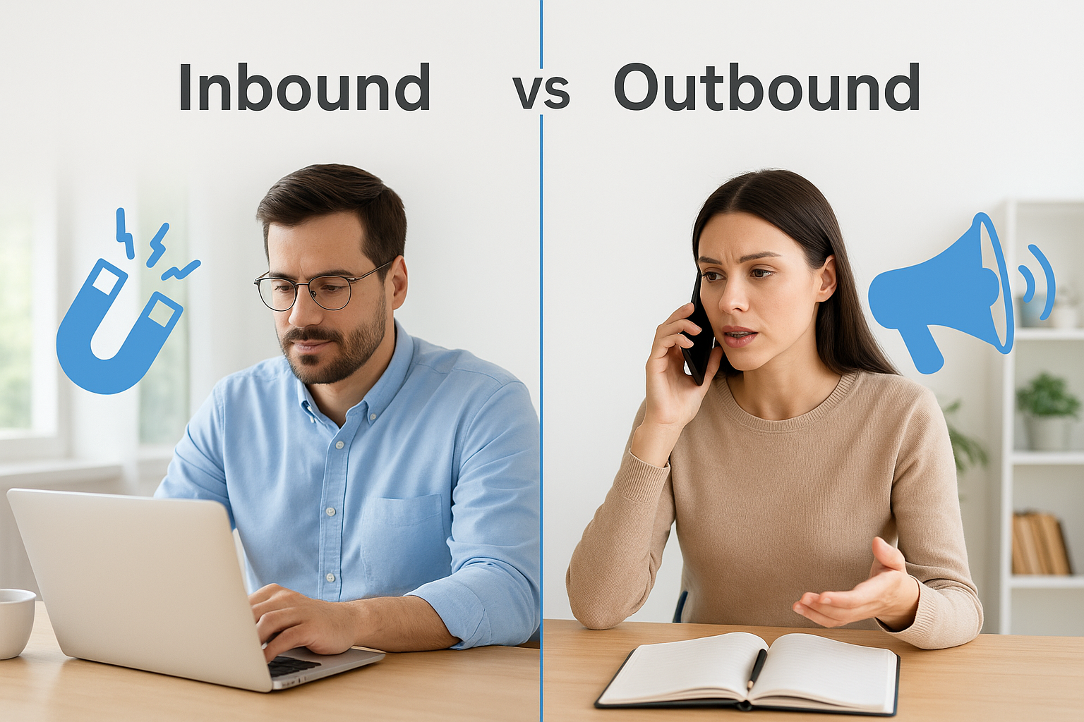 Inbound vs outbound channels for B2B leads