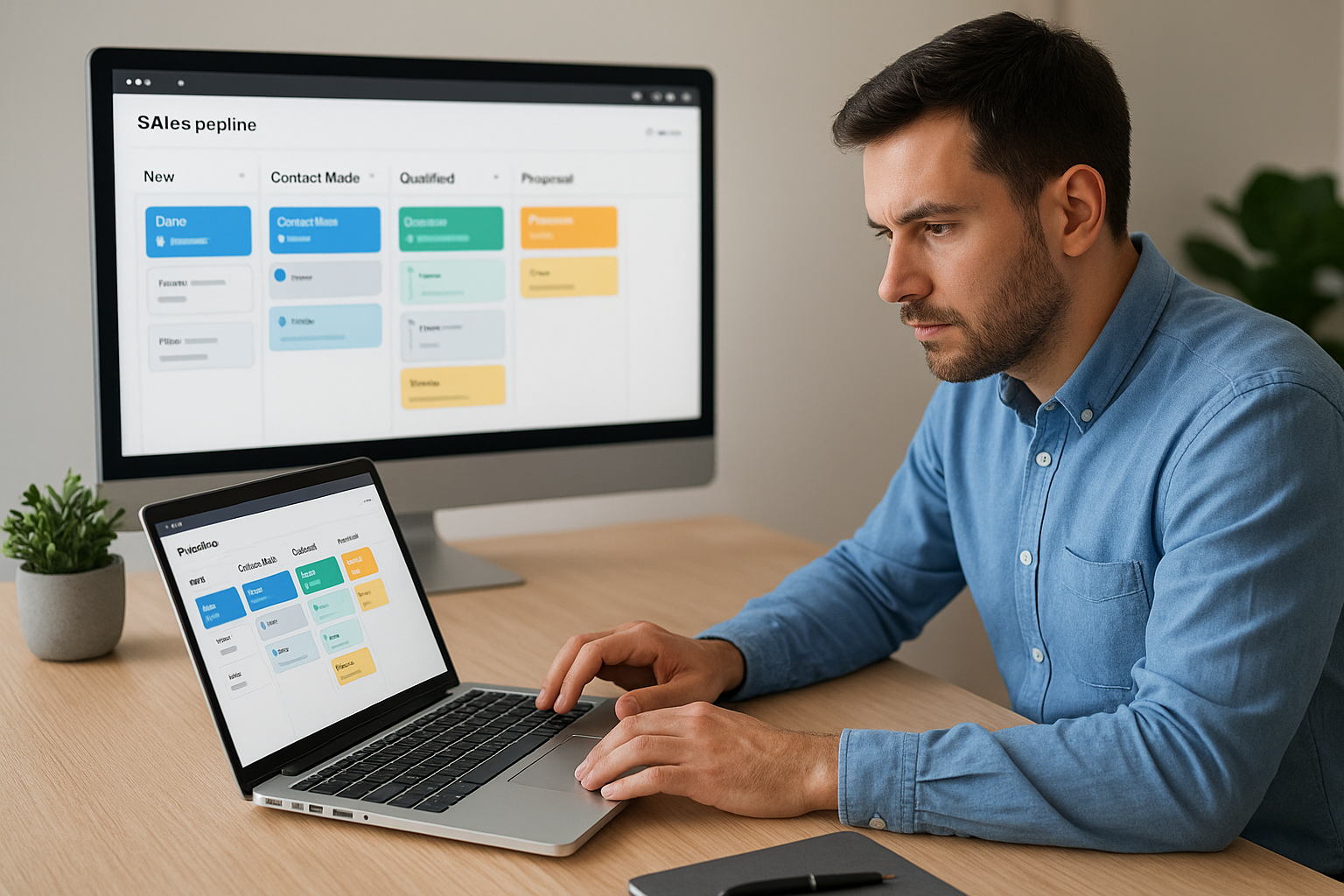 Pipeline-first sales management