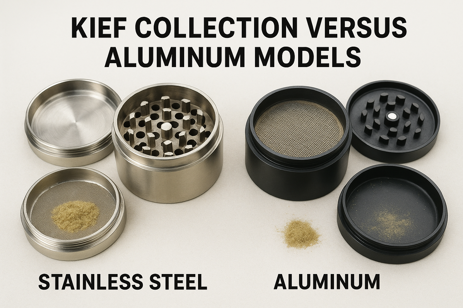 Kief collection versus aluminum models
