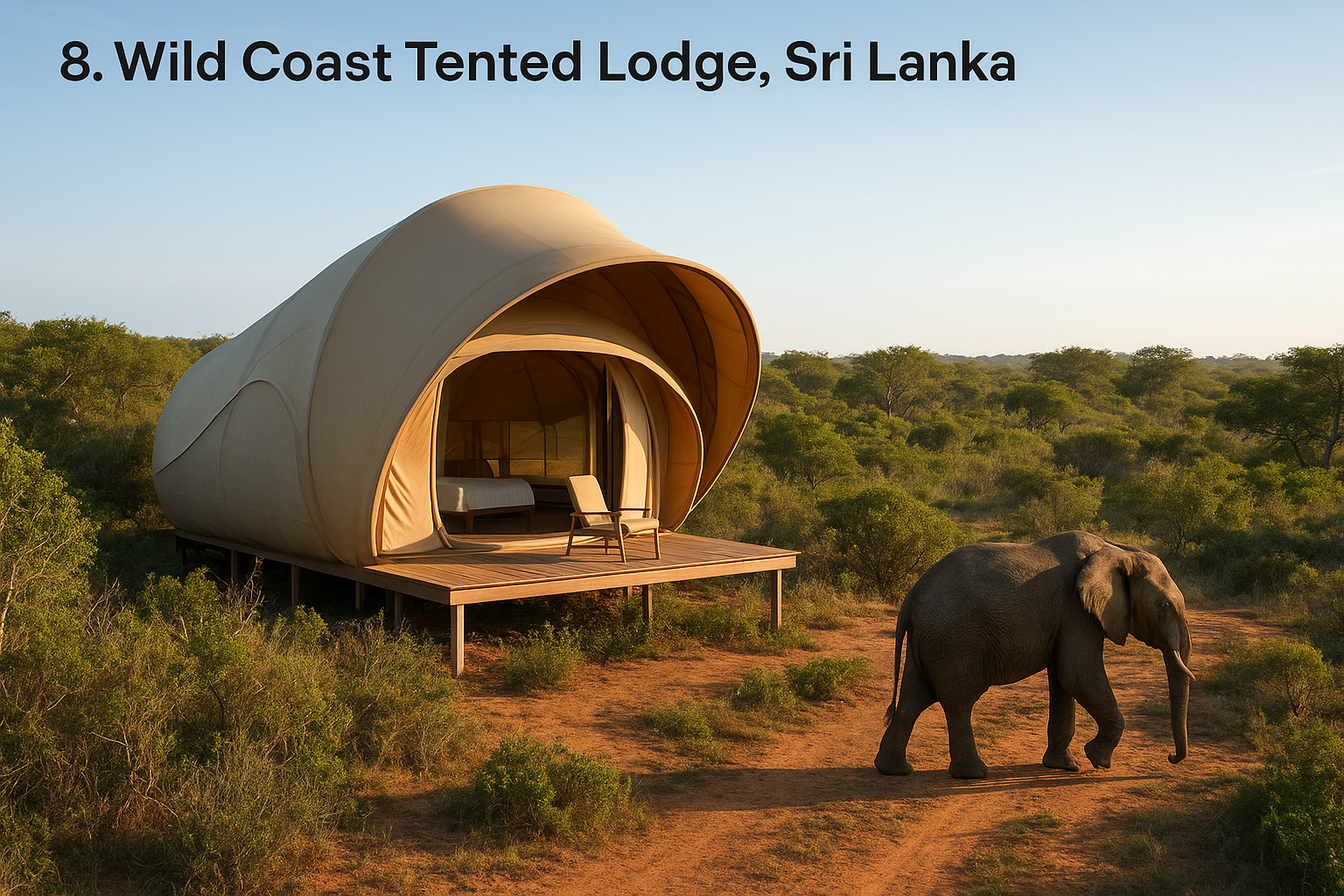 8. Wild Coast Tented Lodge, Sri Lanka
