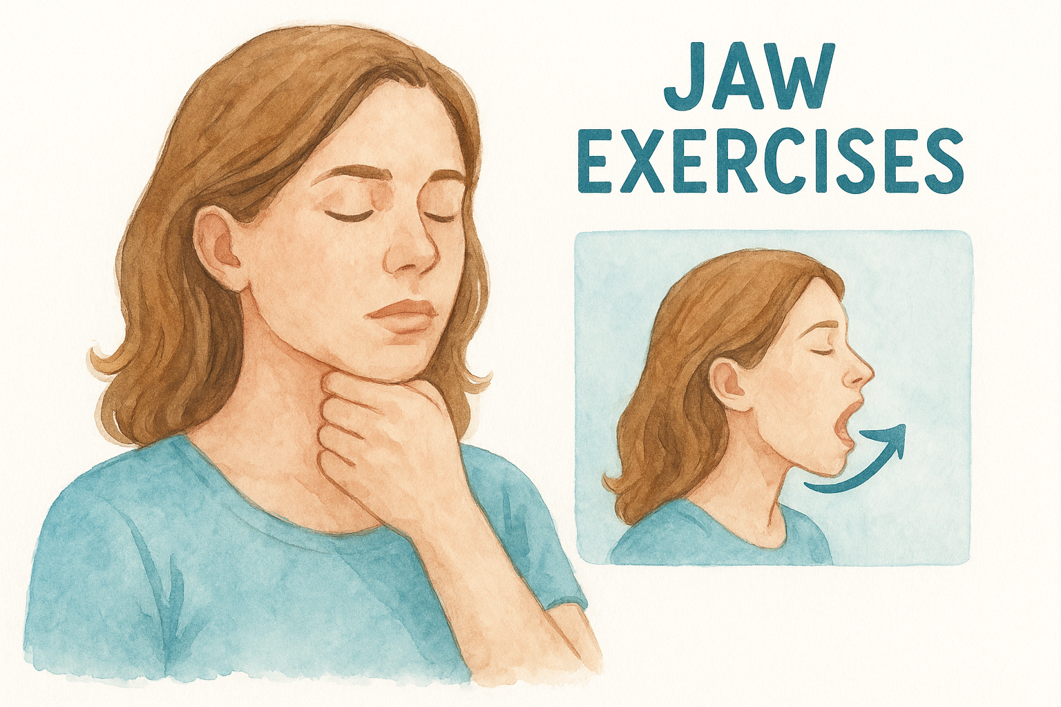 2. Jaw stretches and relaxation exercises