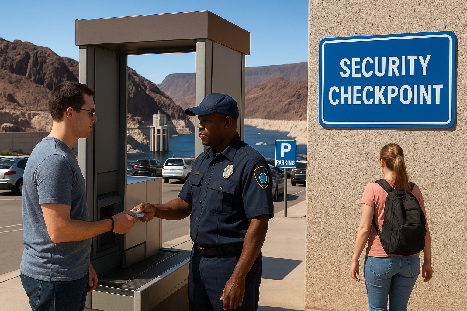 Security and parking take real time