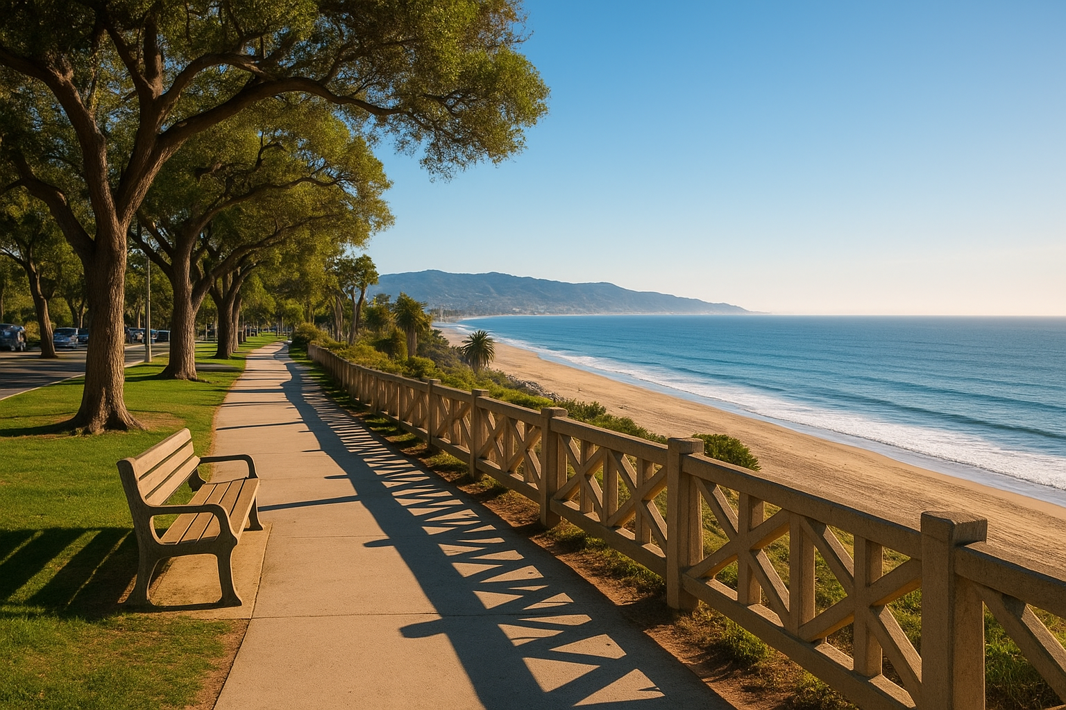 4. Palisades Park and Ocean Avenue views