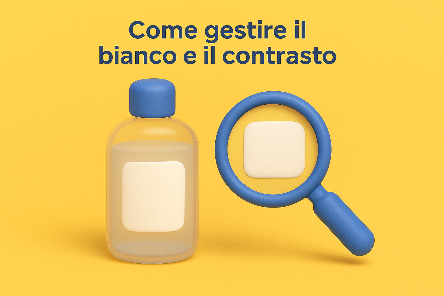 Come gestire il bianco e il contrasto